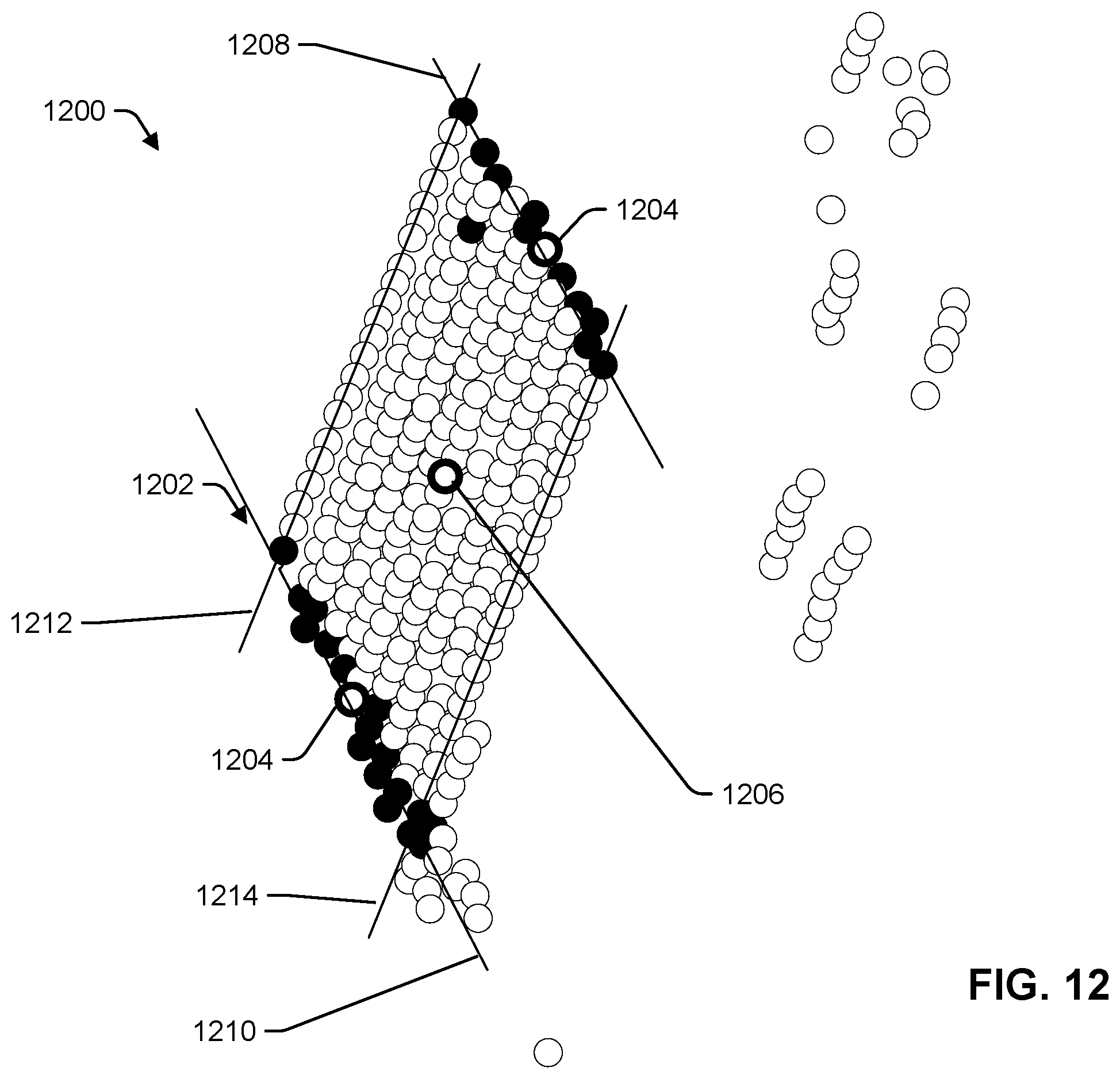 Patent US12504522 Figure 12 – Automatic detection of a calibration standard in unstructured lidar point clouds