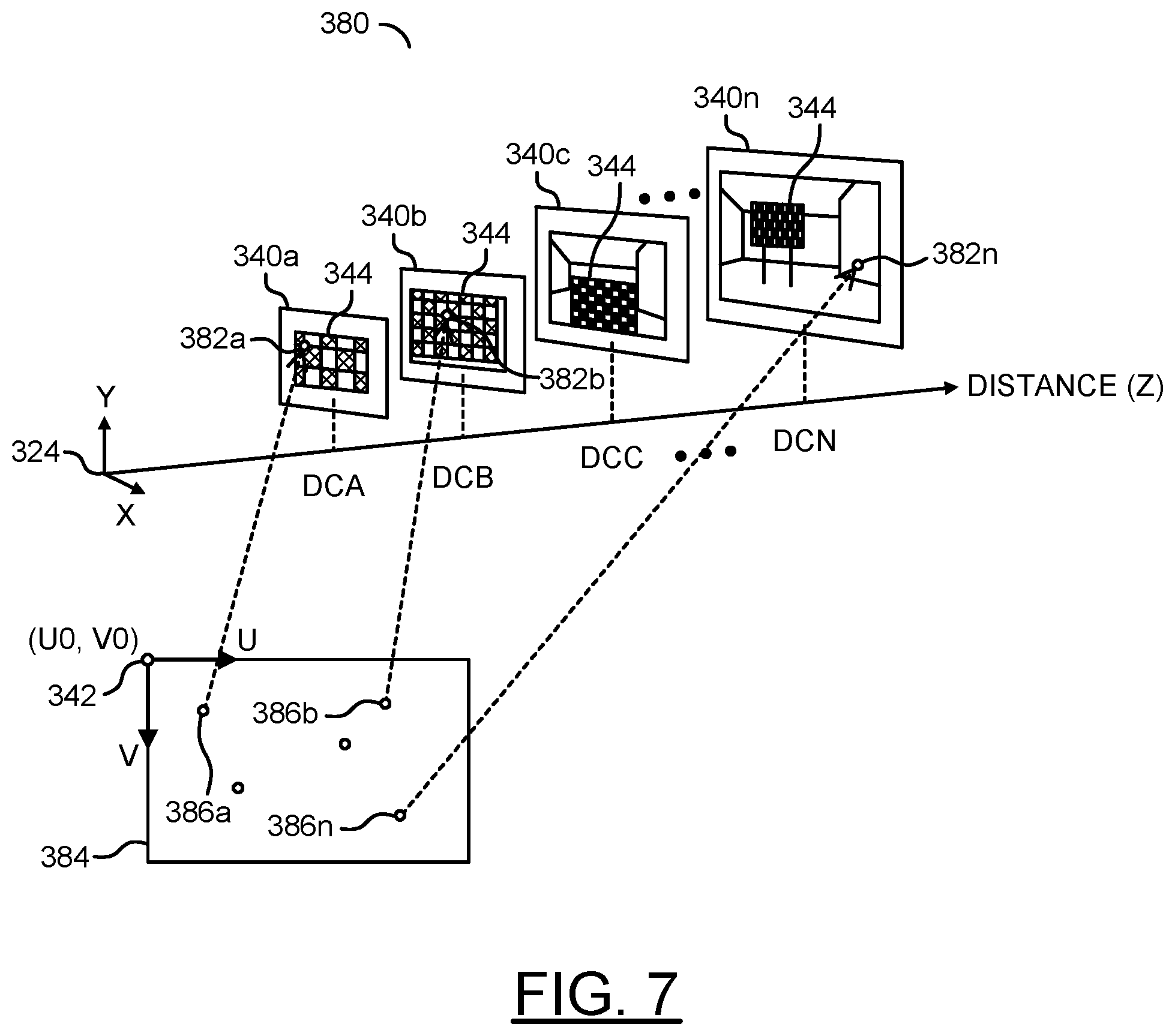 Patent US12504530 Figure 7 – Calibrating a single lens camera and a radar for fusing objects detected by radar with objects captured by the single lens camera