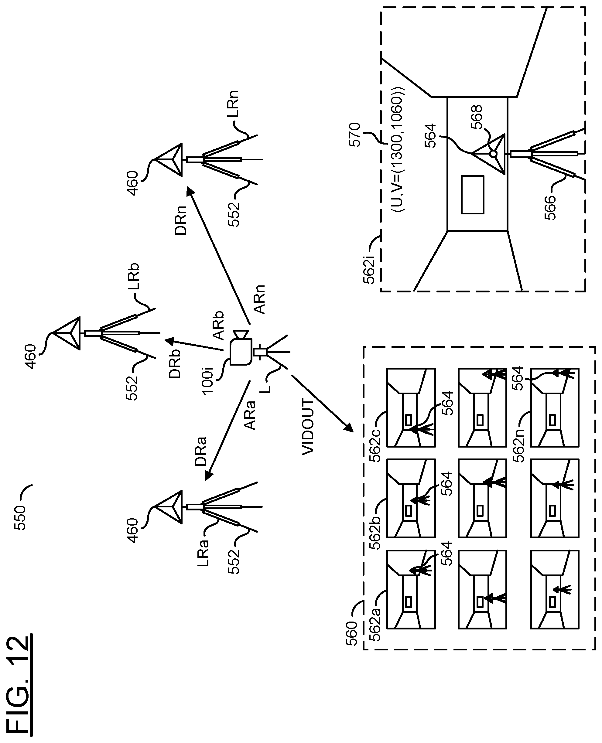 Patent US12504530 Figure 12 – Calibrating a single lens camera and a radar for fusing objects detected by radar with objects captured by the single lens camera