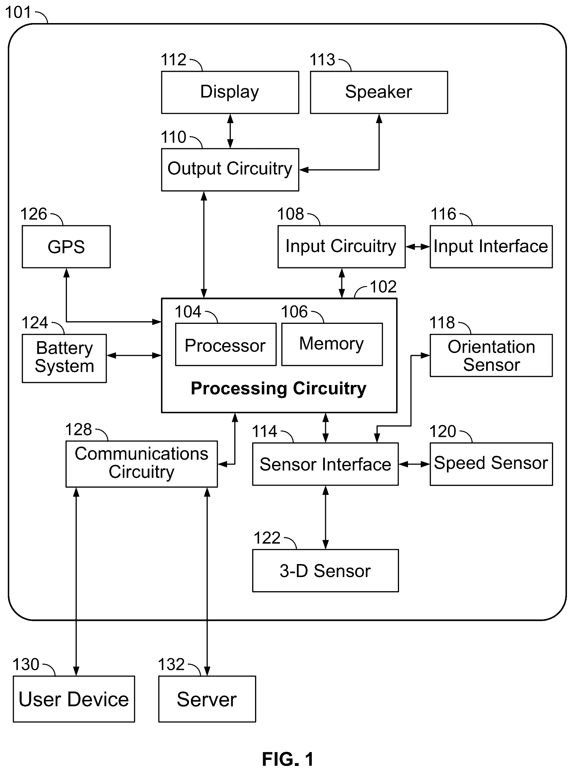 Patent US12504541 — Systems and methods for determining a drivable surface — Figure 1