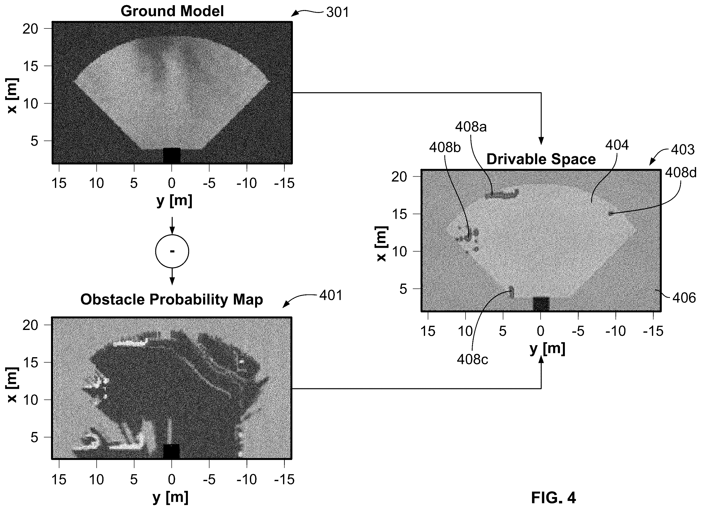 Patent US12504541 Figure 4 – Systems and methods for determining a drivable surface