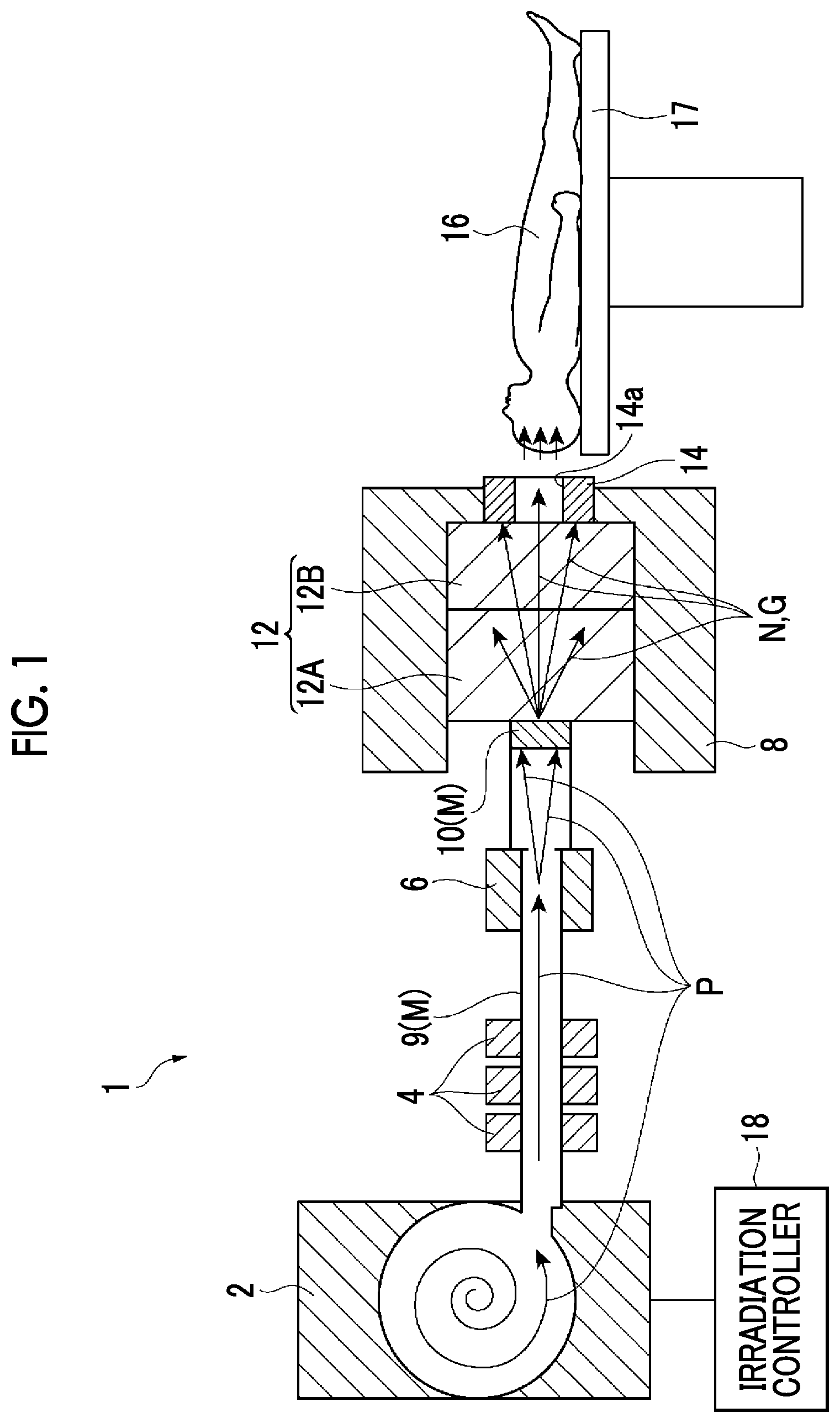 Patent US12504548 Figure 1 – Measuring device, measuring method, measuring system, and radiation therapy system