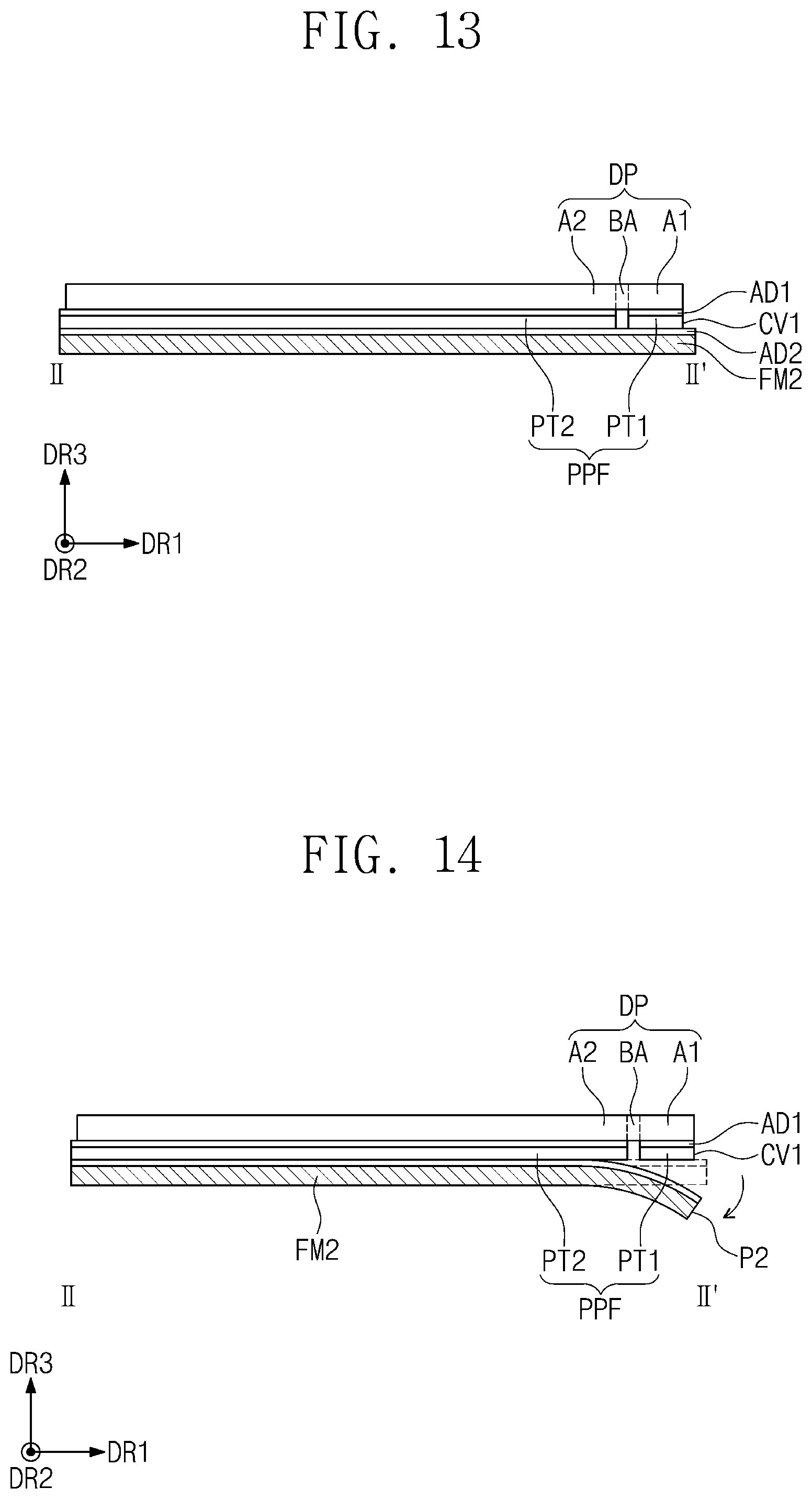 Patent US12504559 Figure 11 – Protective film, manufacturing method thereof, and method of manufacturing display device using the same