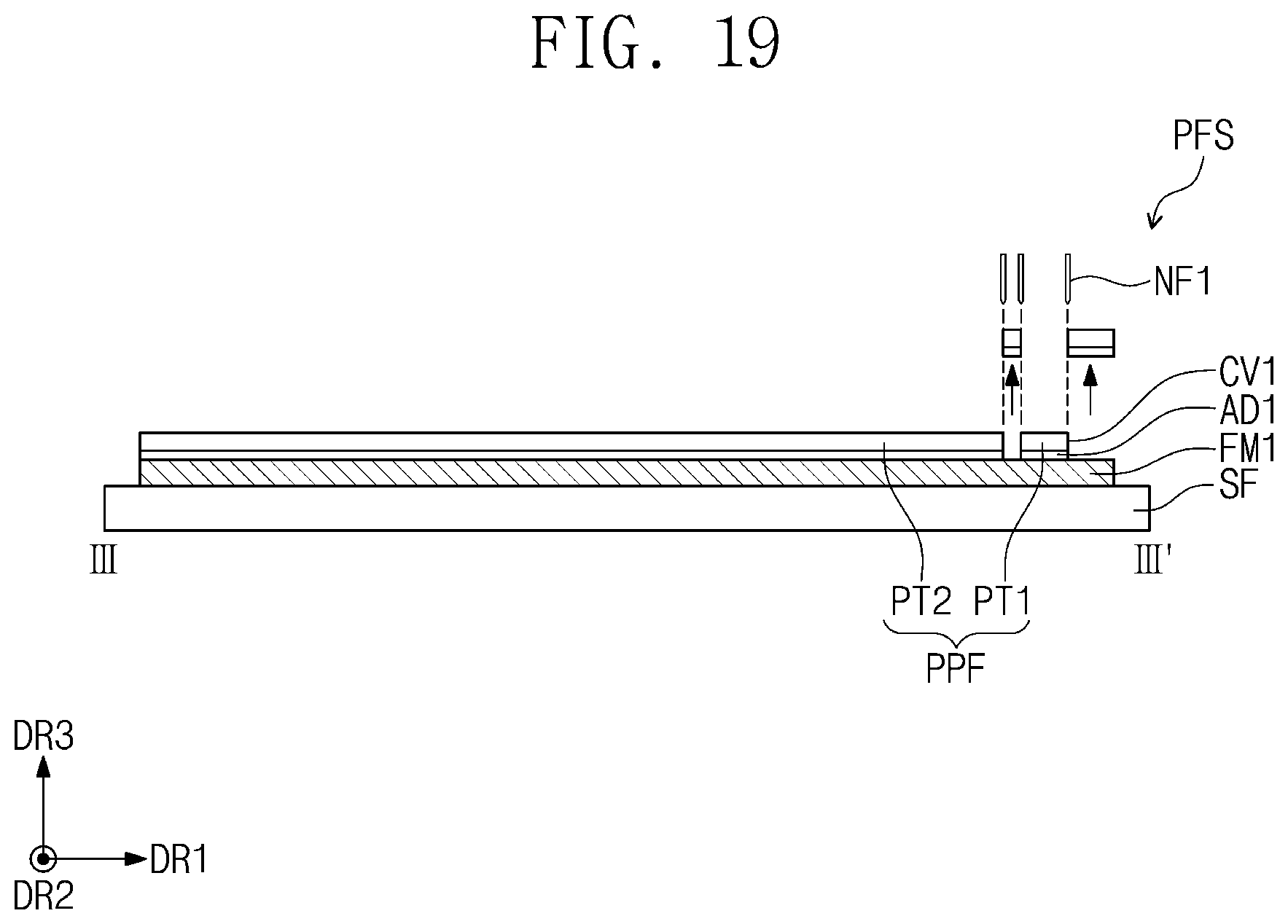 Patent US12504559 Figure 15 – Protective film, manufacturing method thereof, and method of manufacturing display device using the same