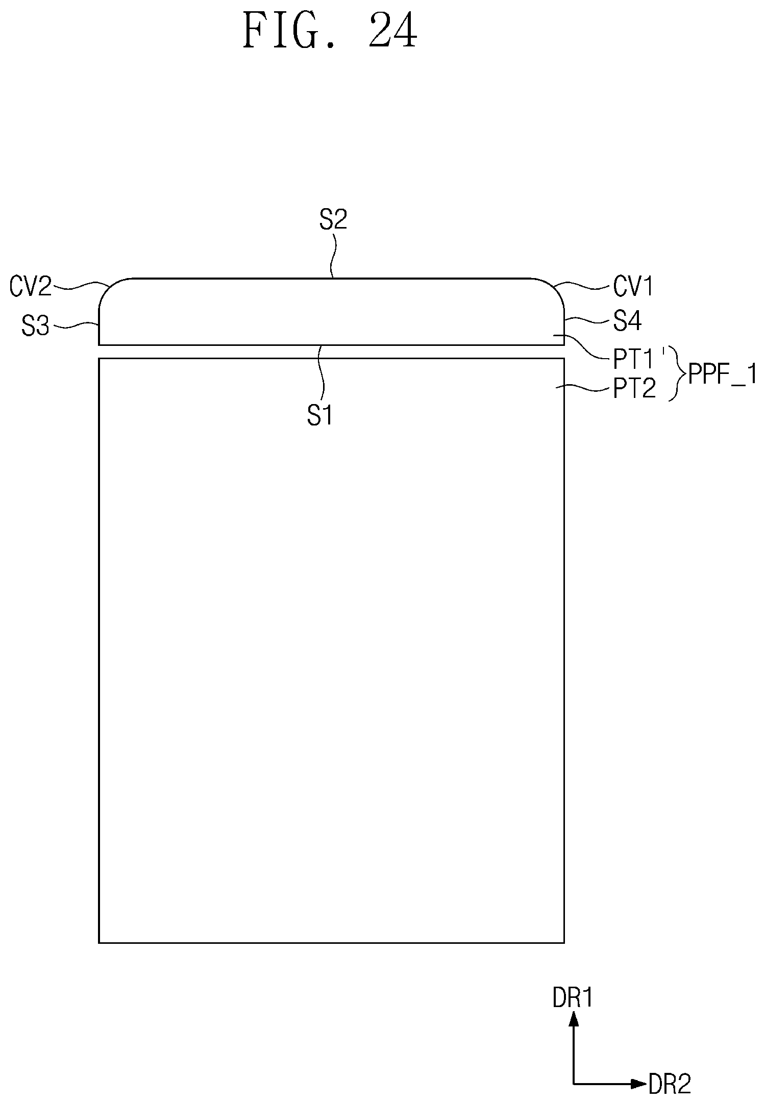 Patent US12504559 Figure 19 – Protective film, manufacturing method thereof, and method of manufacturing display device using the same