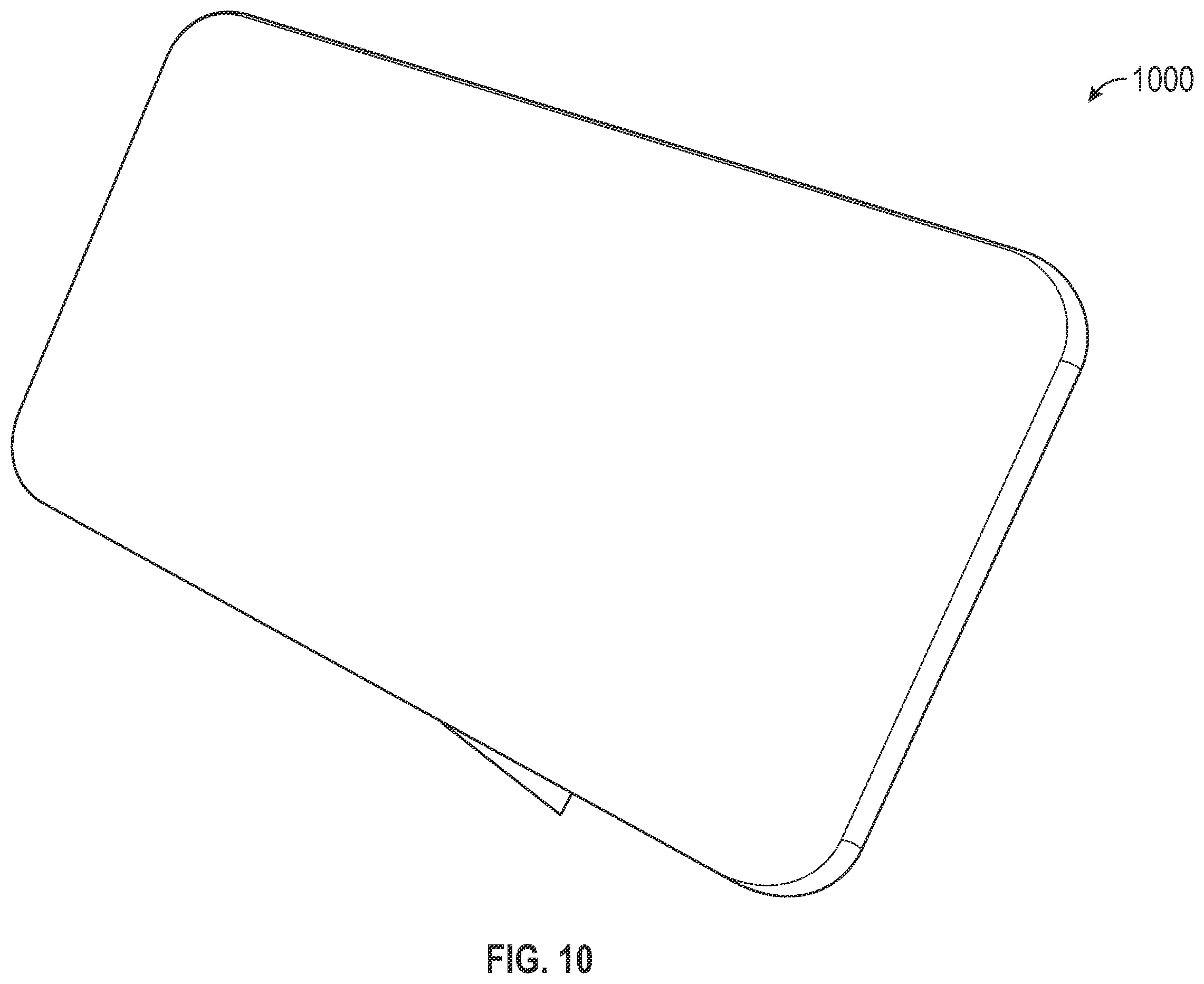 Patent US12504573 Figure 10 – External power bank and collapsible holographic projection accessory for portable electronic device