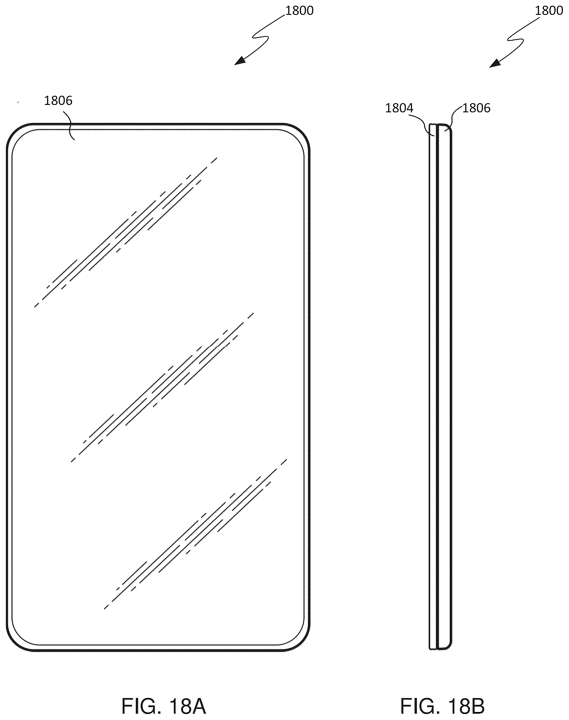 Patent US12504573 Figure 18 – External power bank and collapsible holographic projection accessory for portable electronic device
