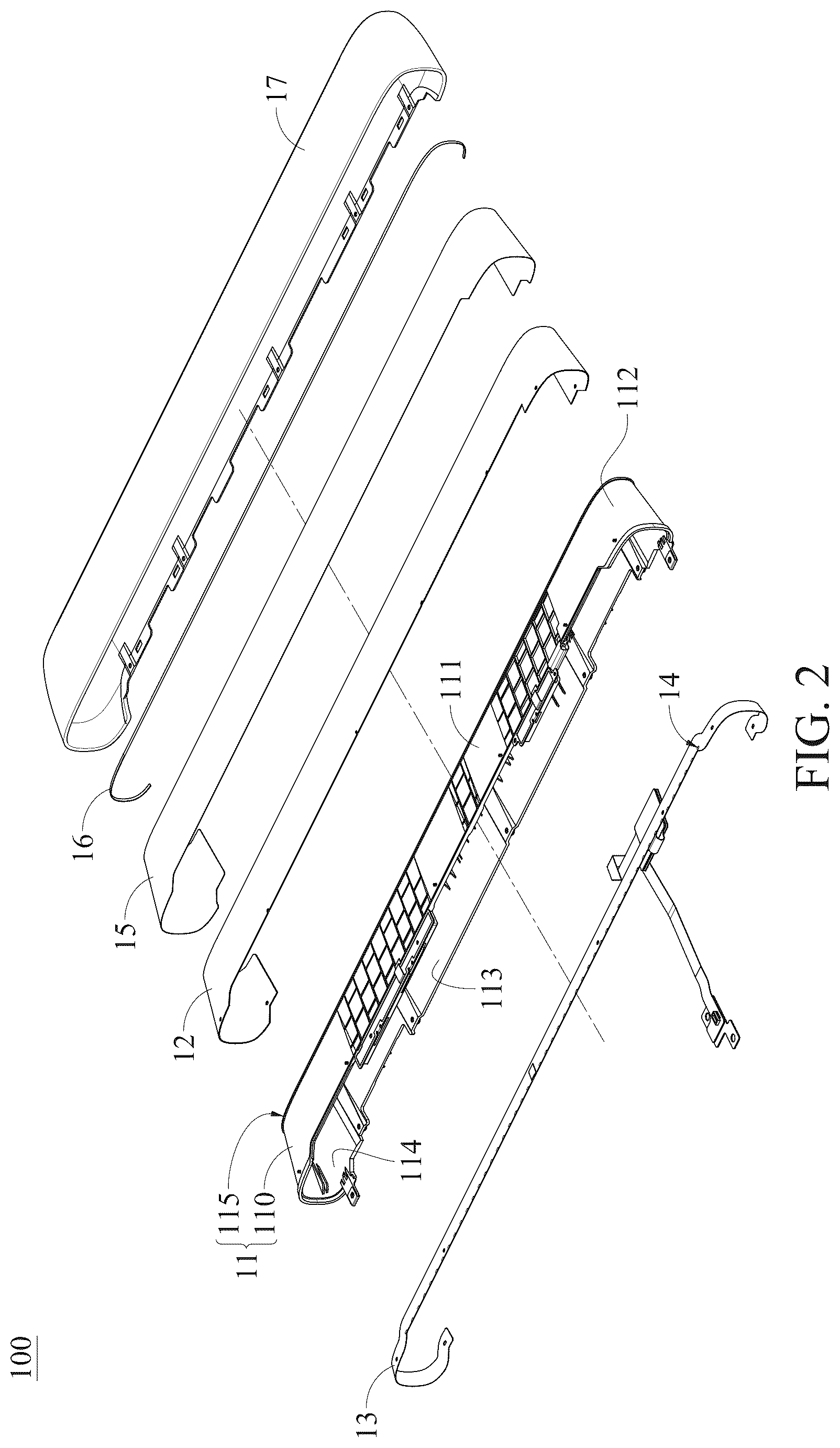Patent US12504574 Figure 2 – Light emitting module