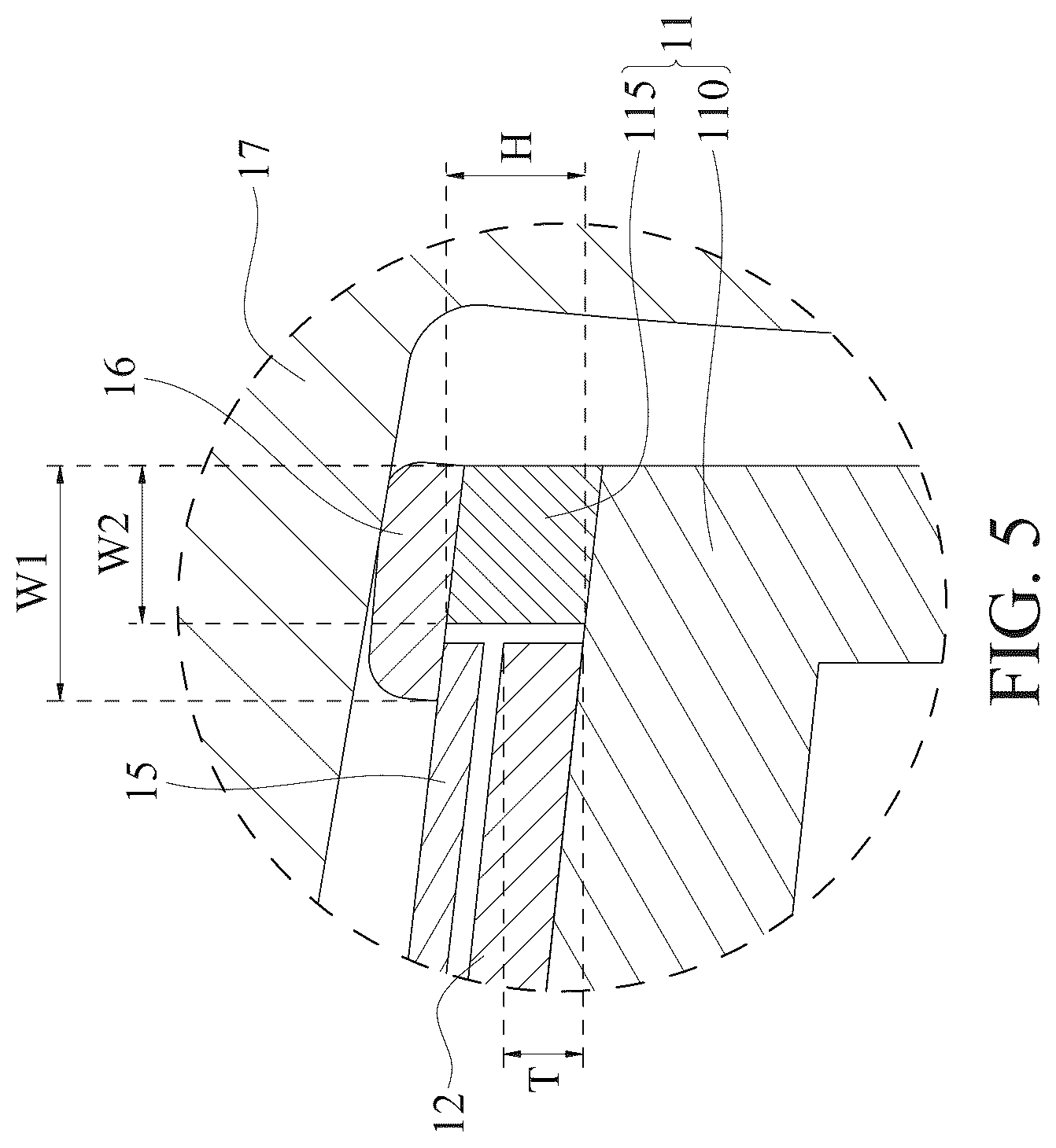 Patent US12504574 Figure 5 – Light emitting module