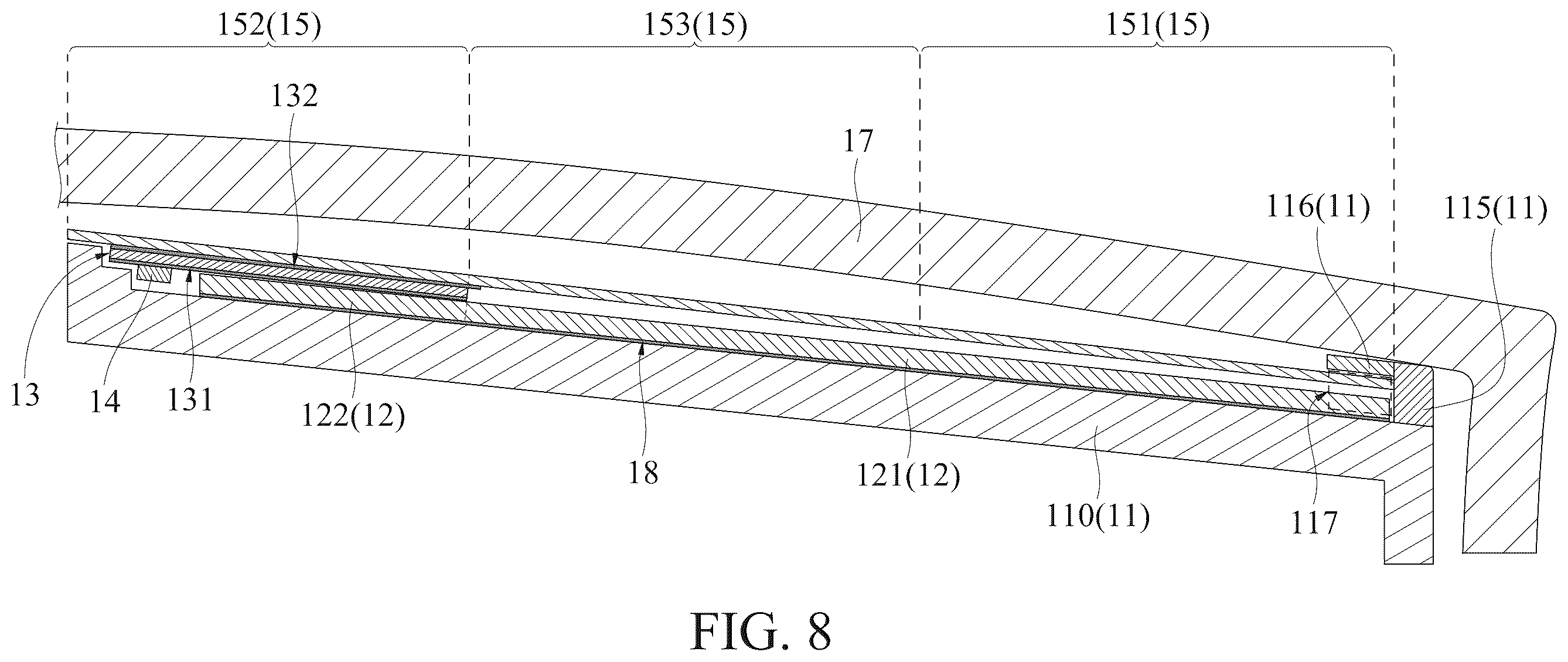 Patent US12504574 Figure 8 – Light emitting module