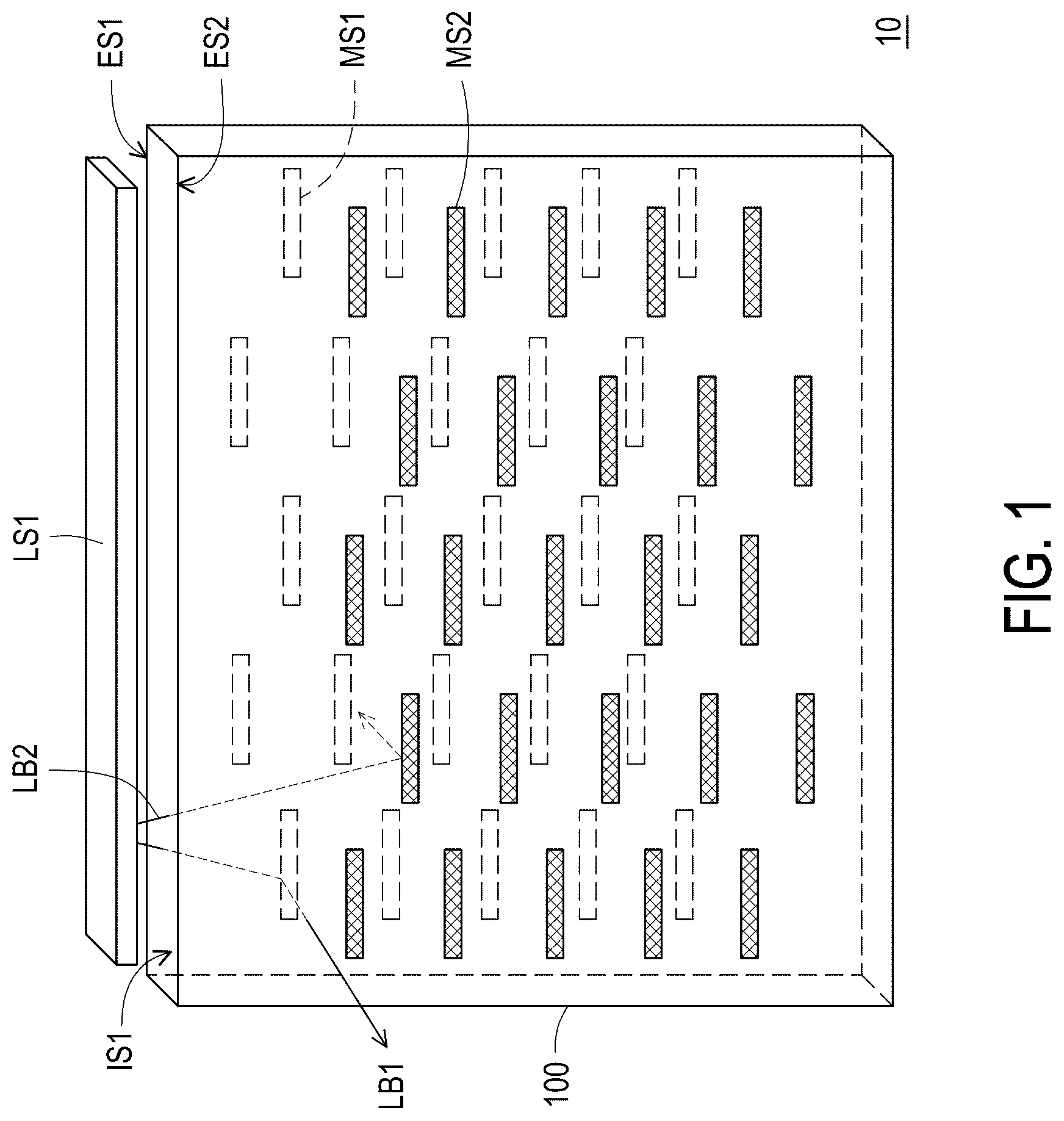 Patent US12504575 — Lighting decoration module — Figure 1
