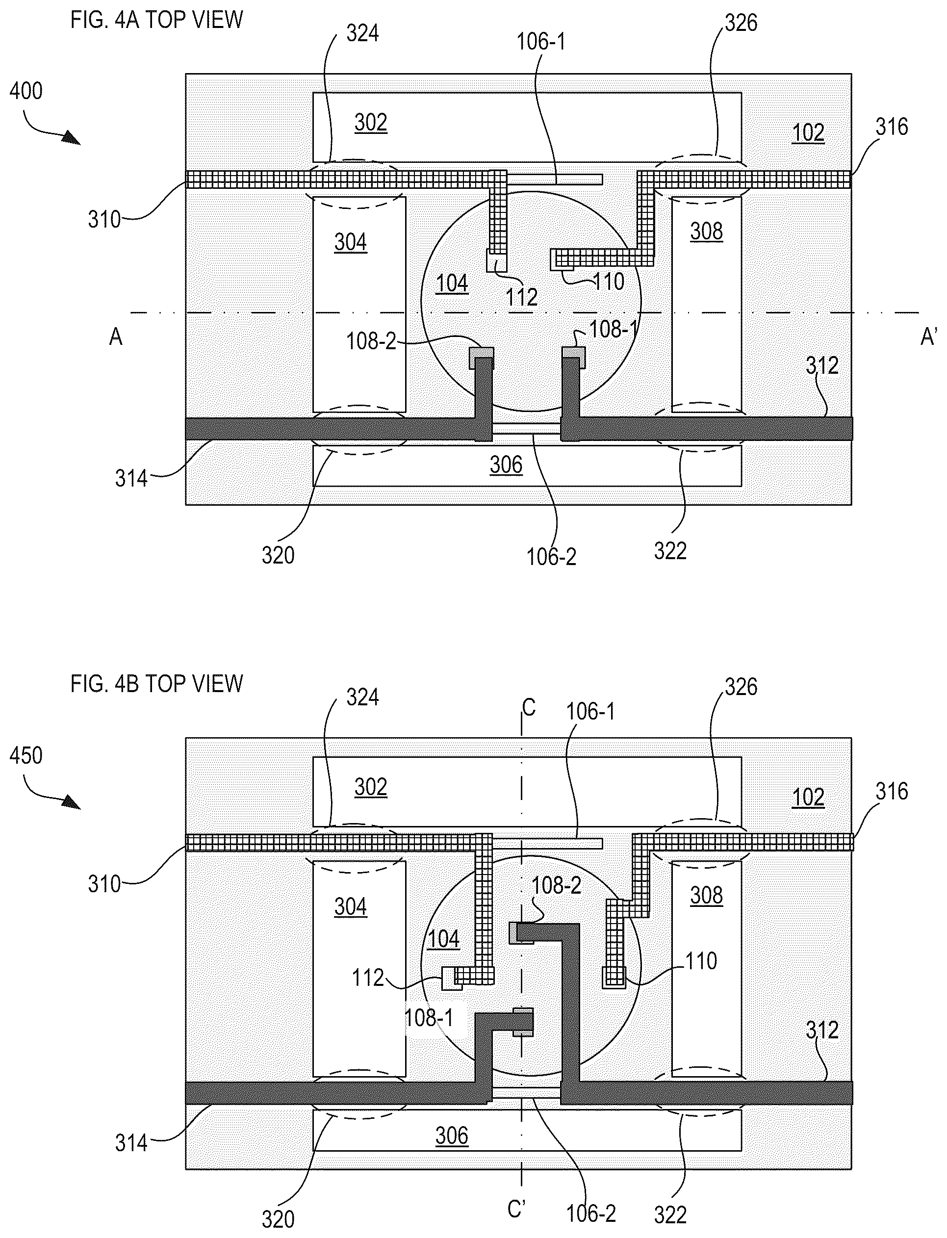 Patent US12504580 Figure 4 – Reduced bridge structure for a photonic integrated circuit