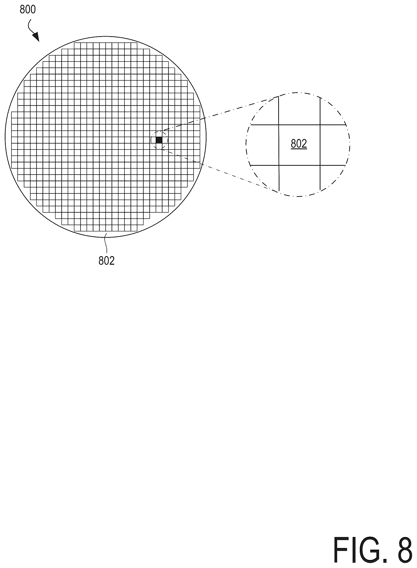 Patent US12504580 Figure 8 – Reduced bridge structure for a photonic integrated circuit