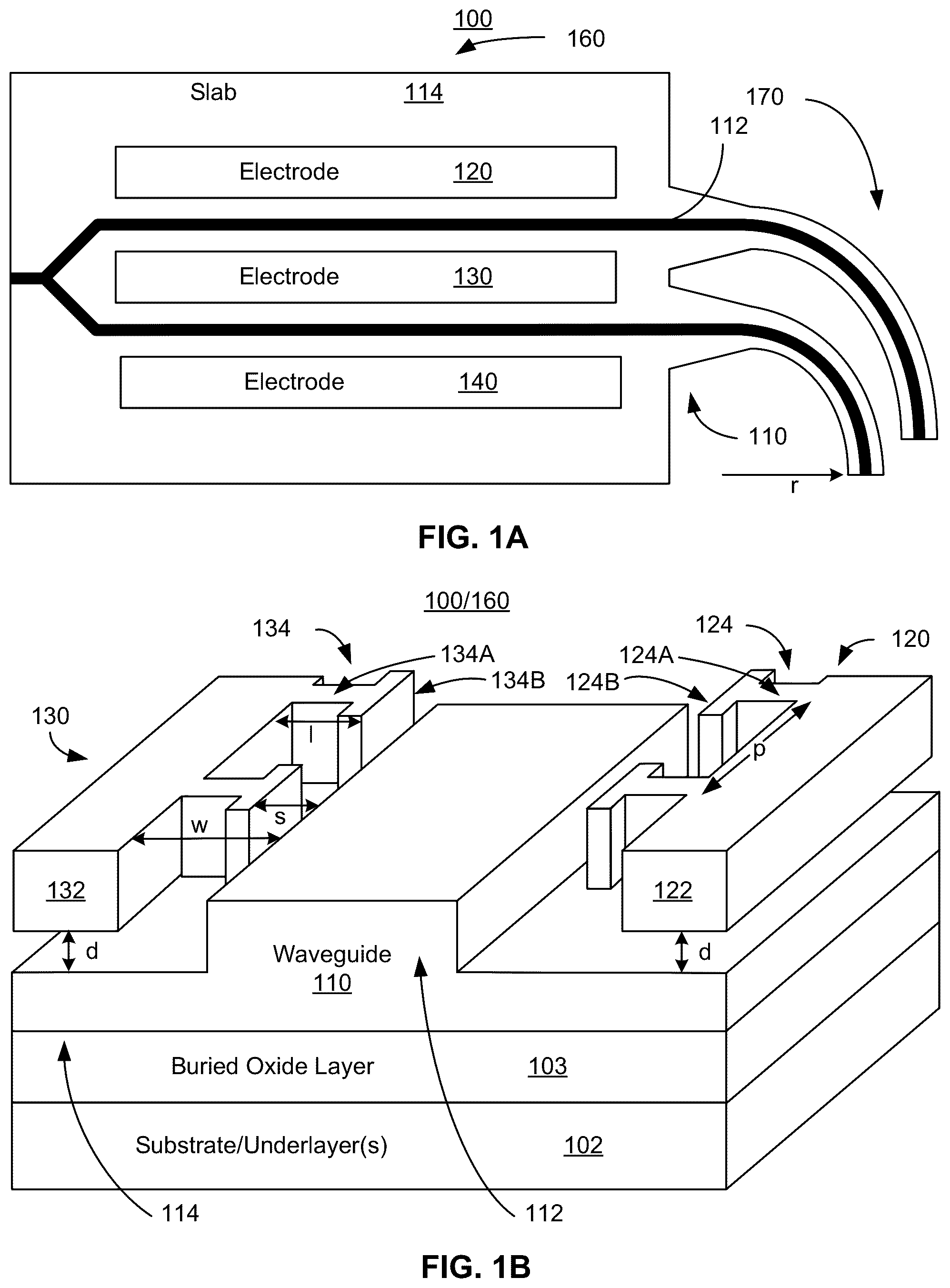 Patent US12504582 Figure 1 – Thin film lithium containing modulator having tight bends