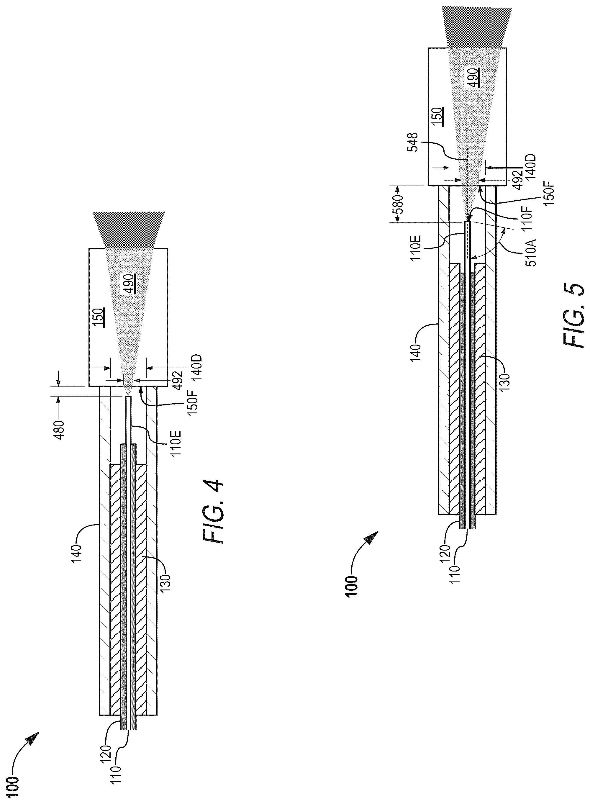 Patent US12504583 Figure 3 – Terminated hollow-core fiber with suspended fiber-end