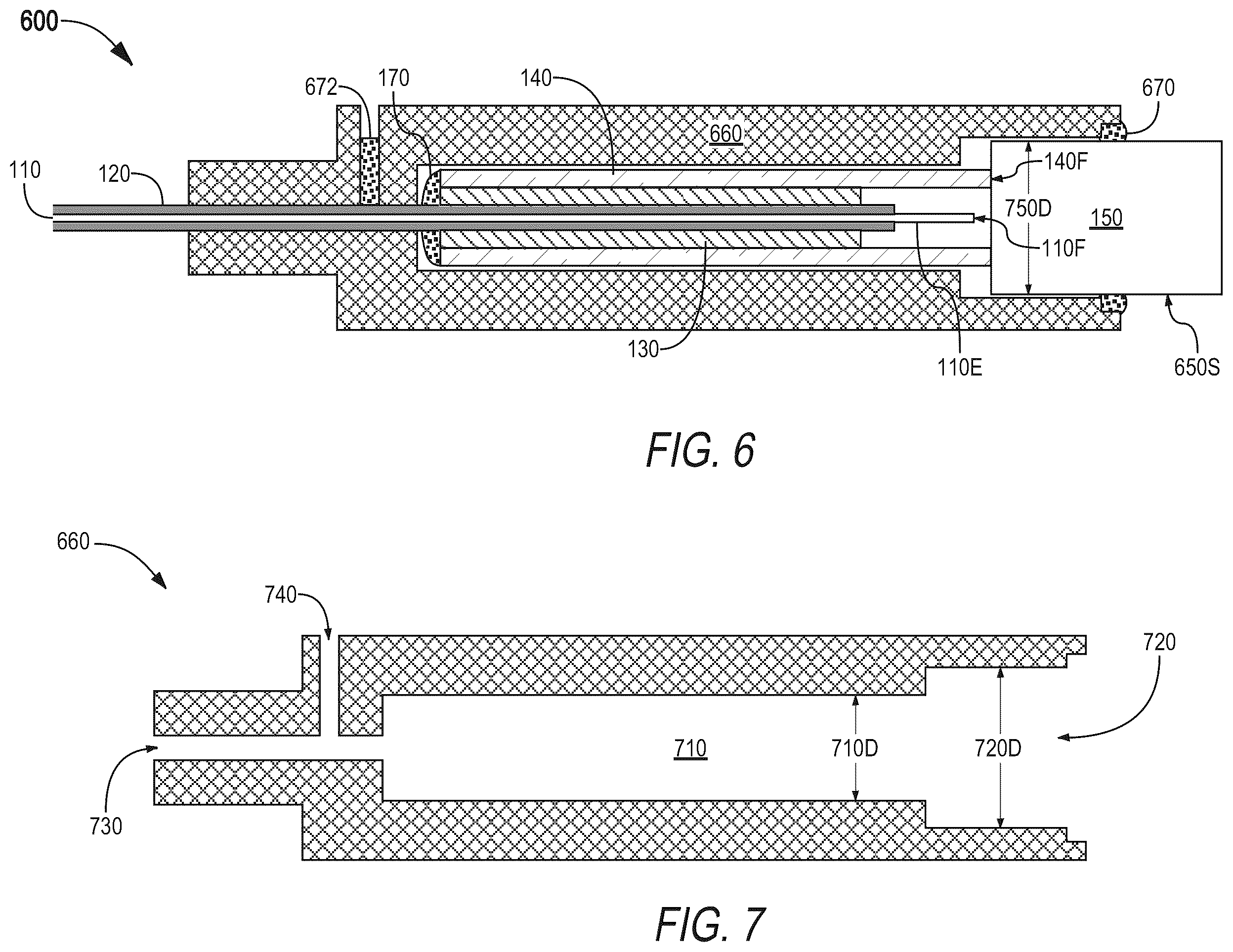 Patent US12504583 Figure 4 – Terminated hollow-core fiber with suspended fiber-end