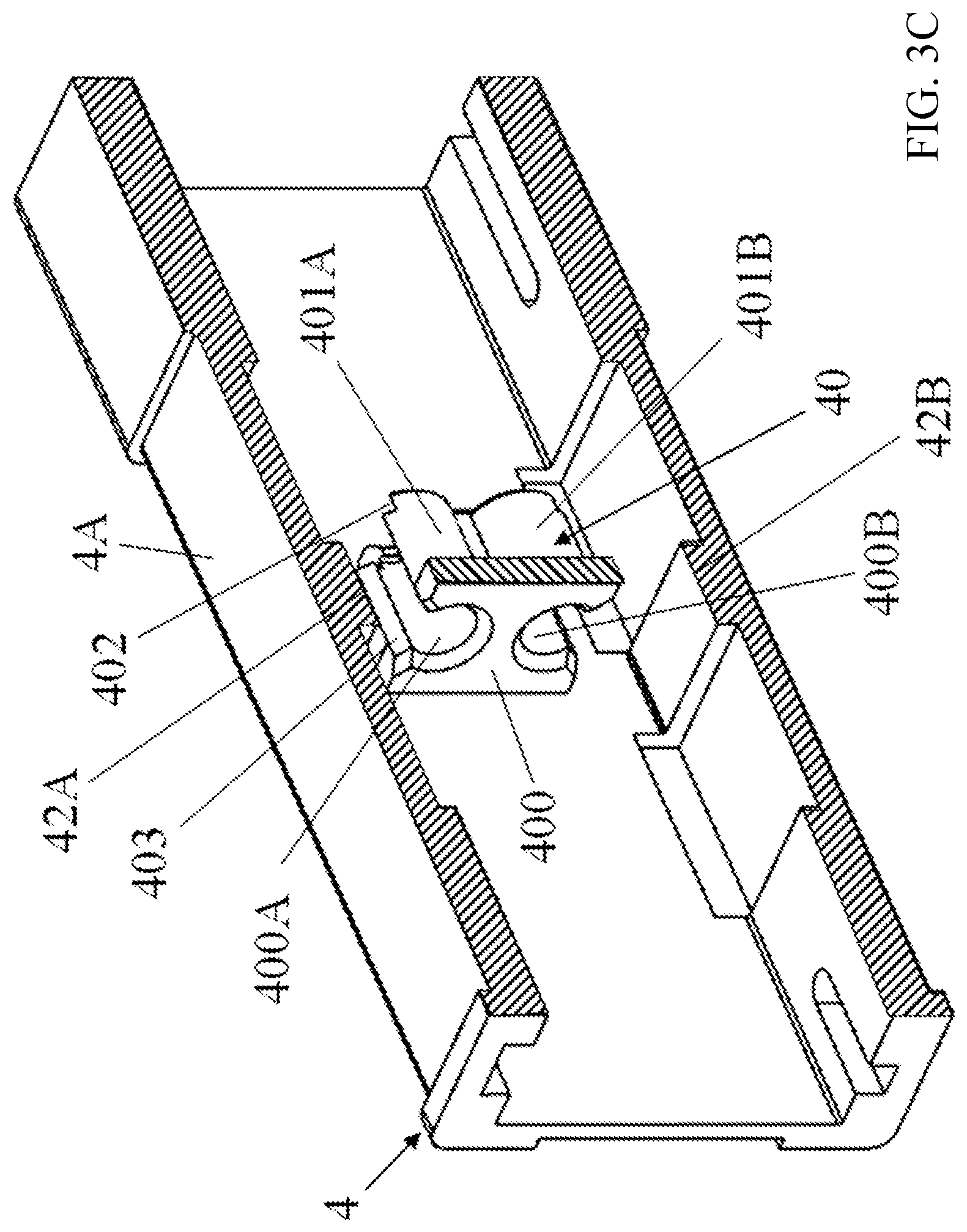 Patent US12504585 Figure 5 – Latch structure and optical receptacle thereof