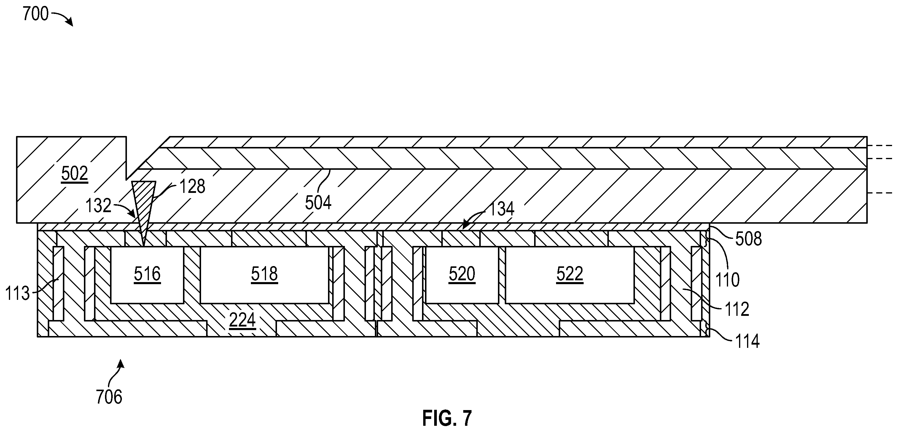 Patent US12504590 Figure 7 – Optical wafer-level package
