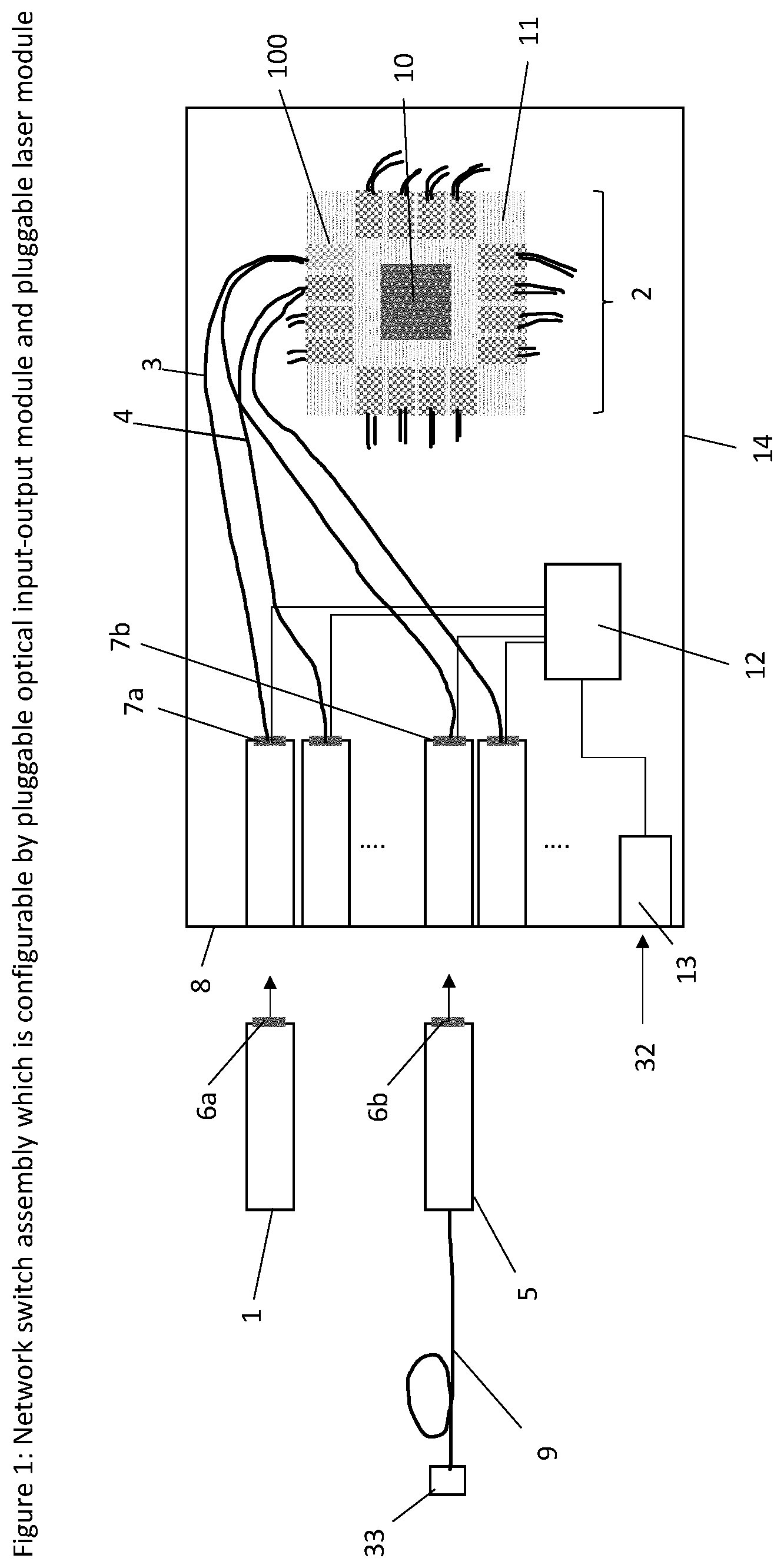 Patent US12504592 Figure 1 – Optical assembly