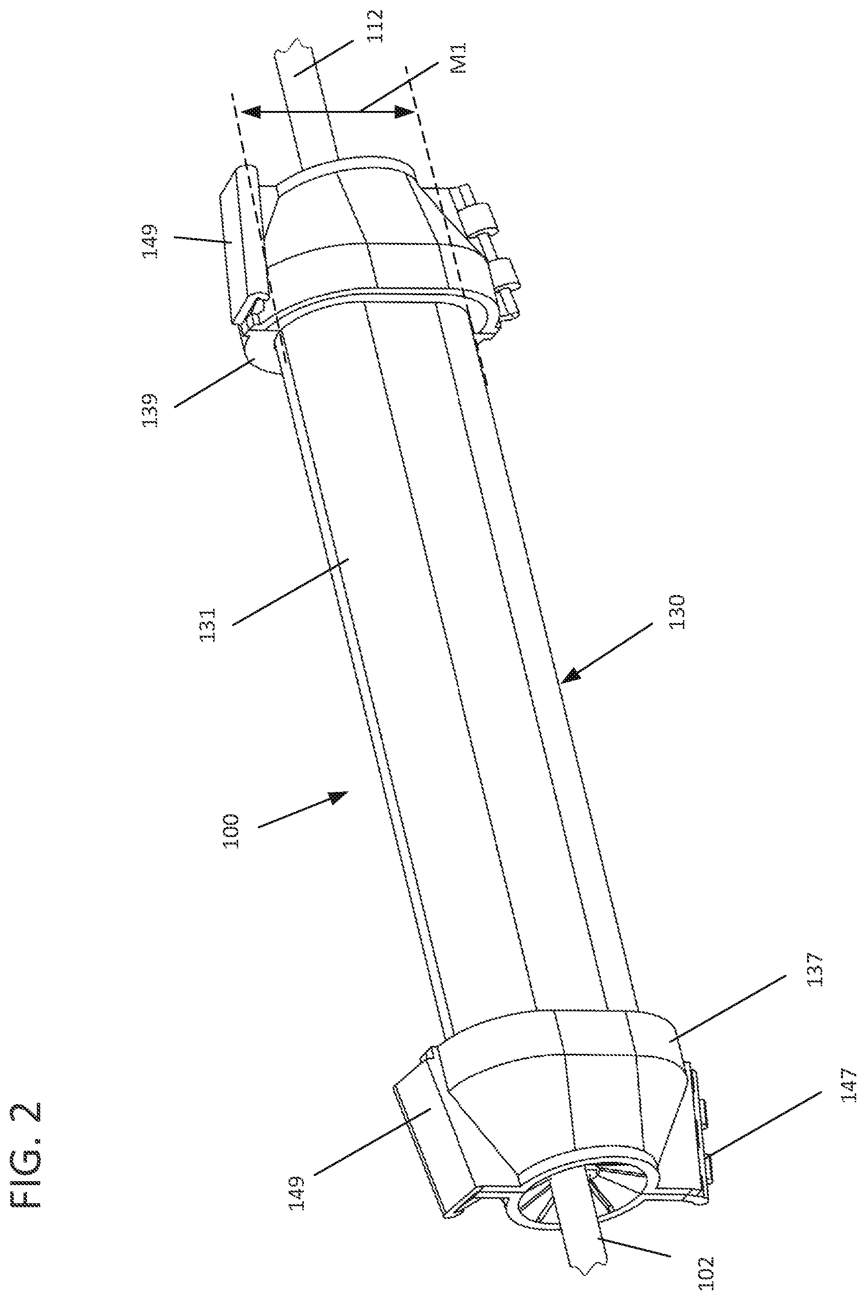 Patent US12504596 Figure 2 – Splice closure