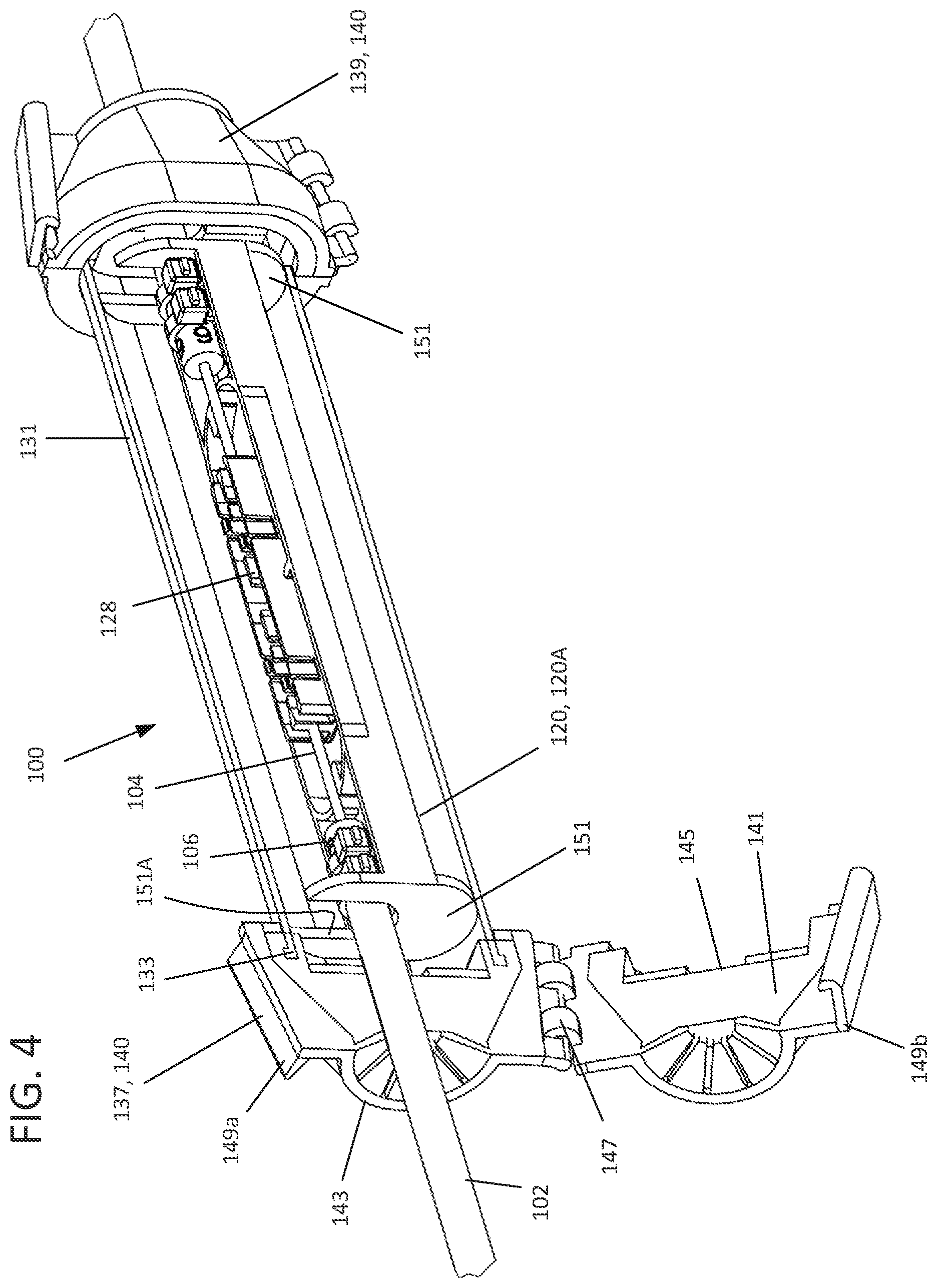 Patent US12504596 Figure 4 – Splice closure