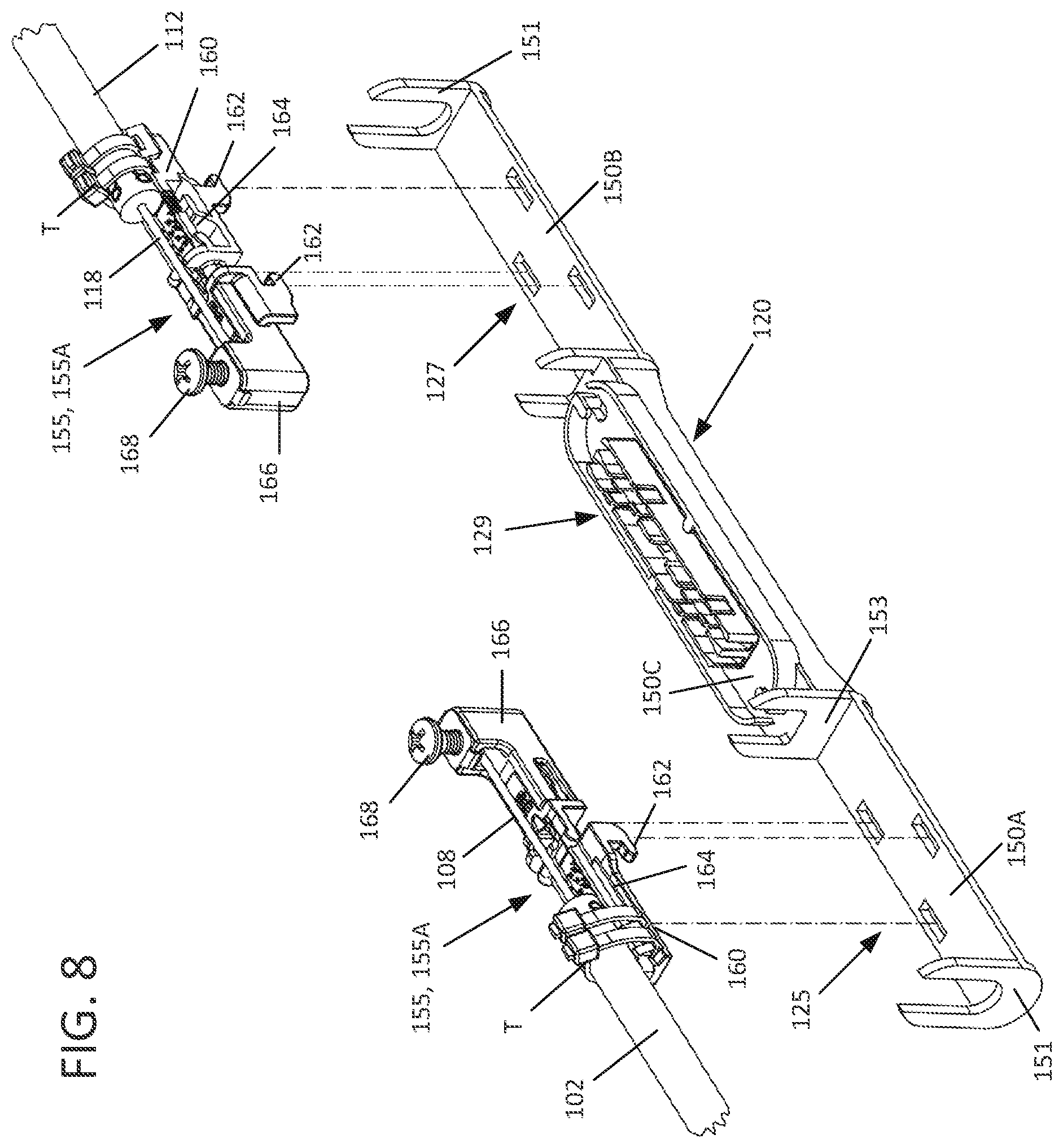 Patent US12504596 Figure 8 – Splice closure