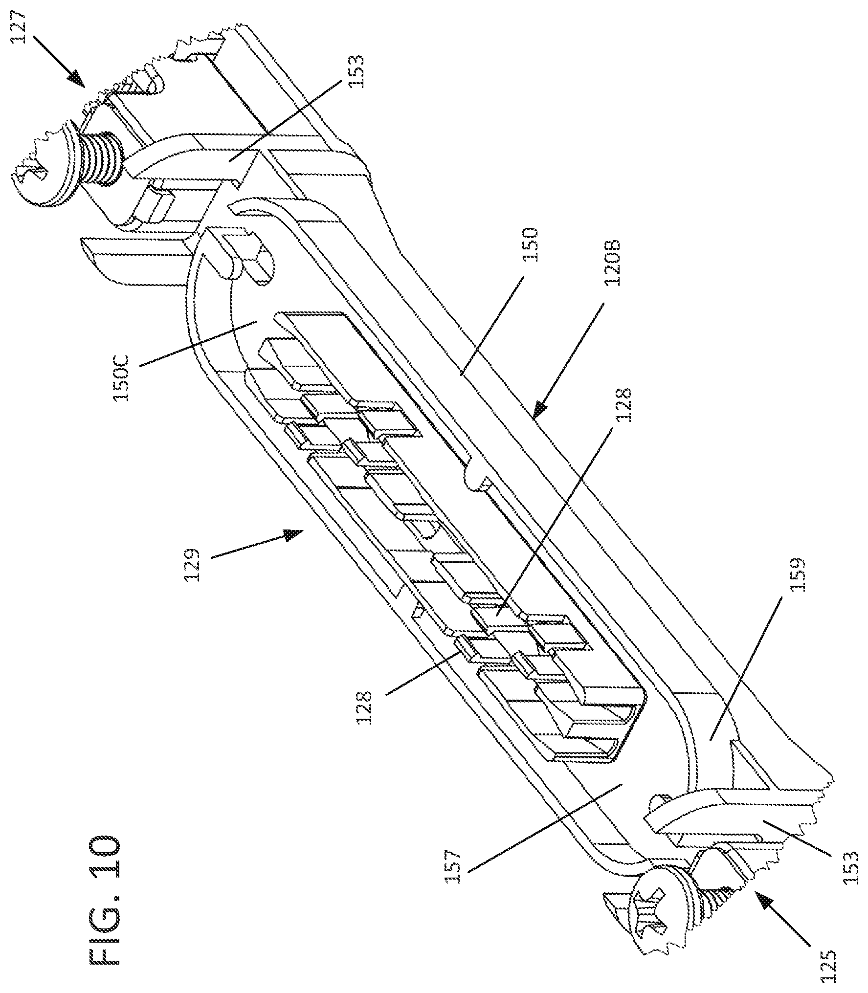 Patent US12504596 Figure 10 – Splice closure