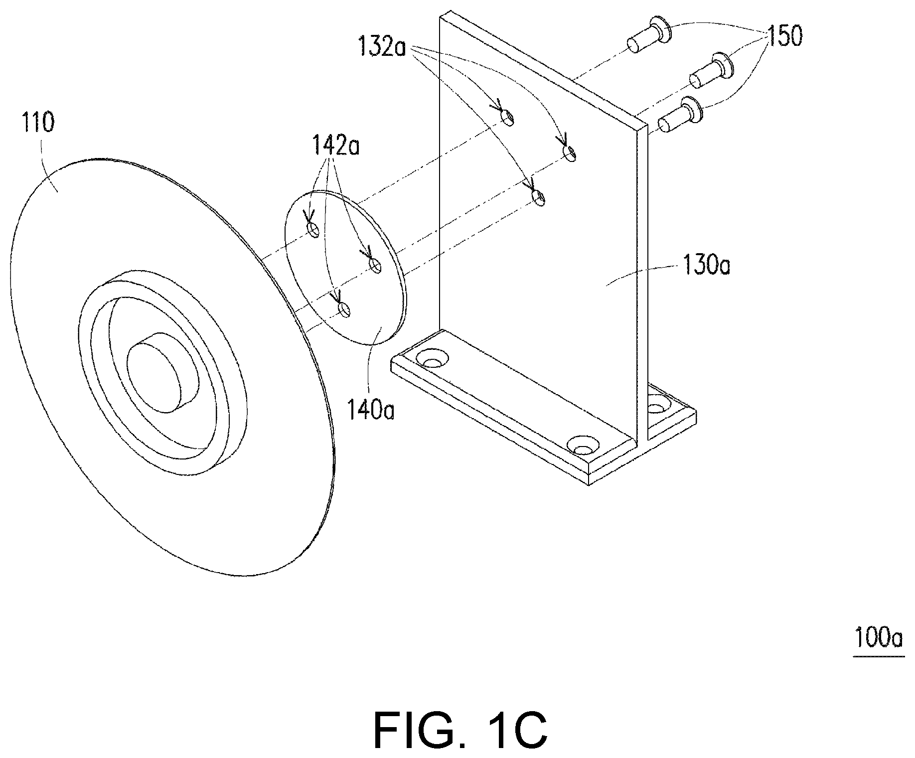 Patent US12504621 Figure 3 – Wheel of projector having damper