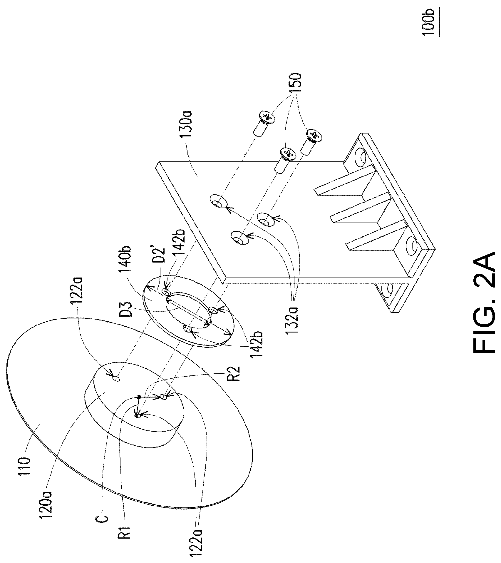 Patent US12504621 Figure 5 – Wheel of projector having damper