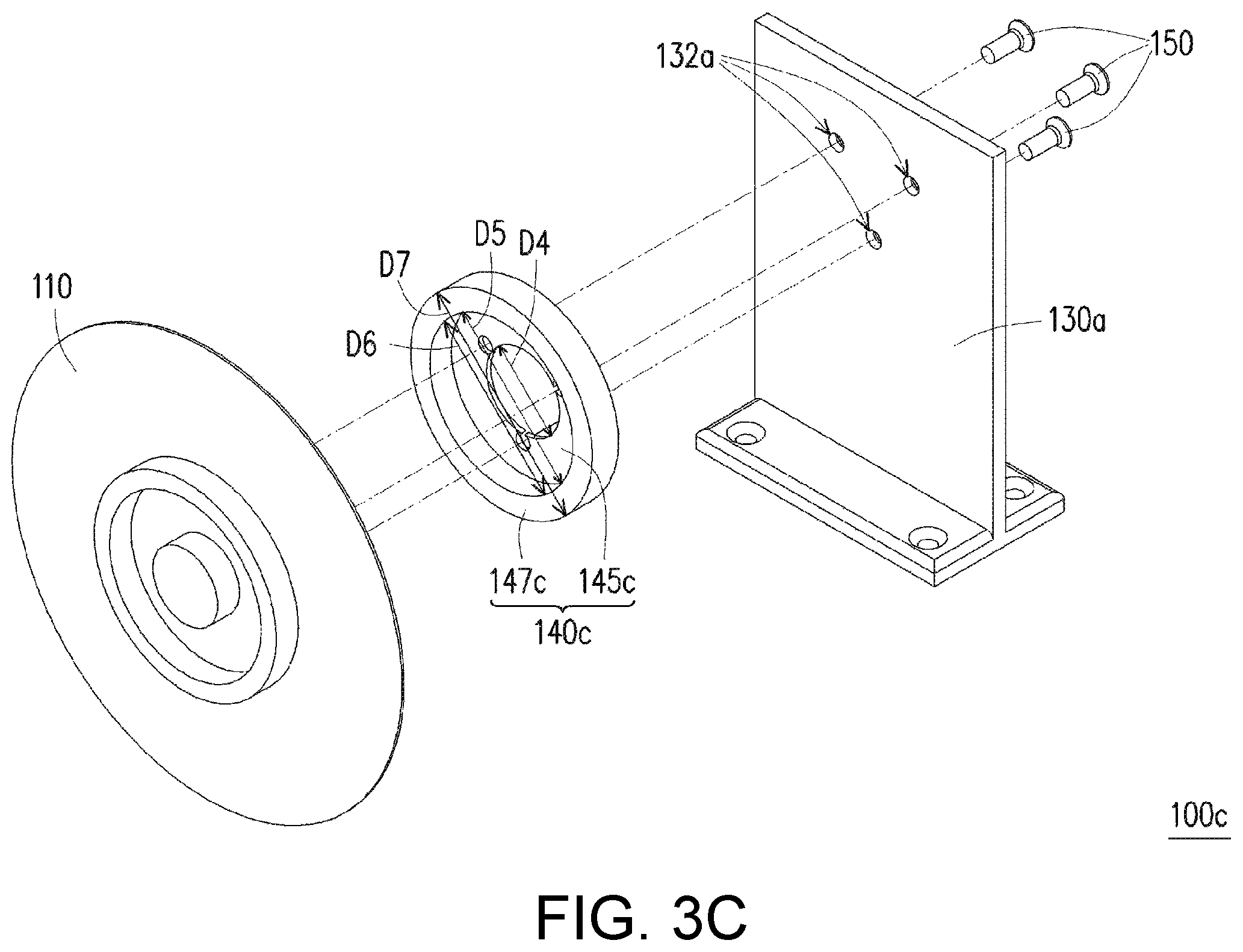 Patent US12504621 Figure 10 – Wheel of projector having damper