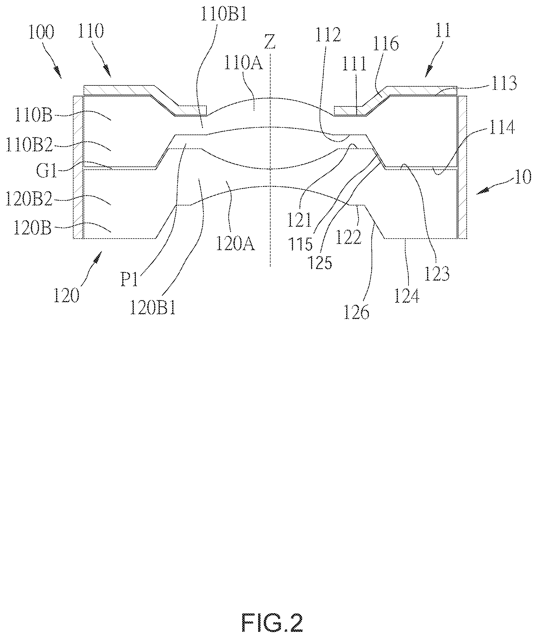 Patent US12504624 Figure 2 – Optical lens
