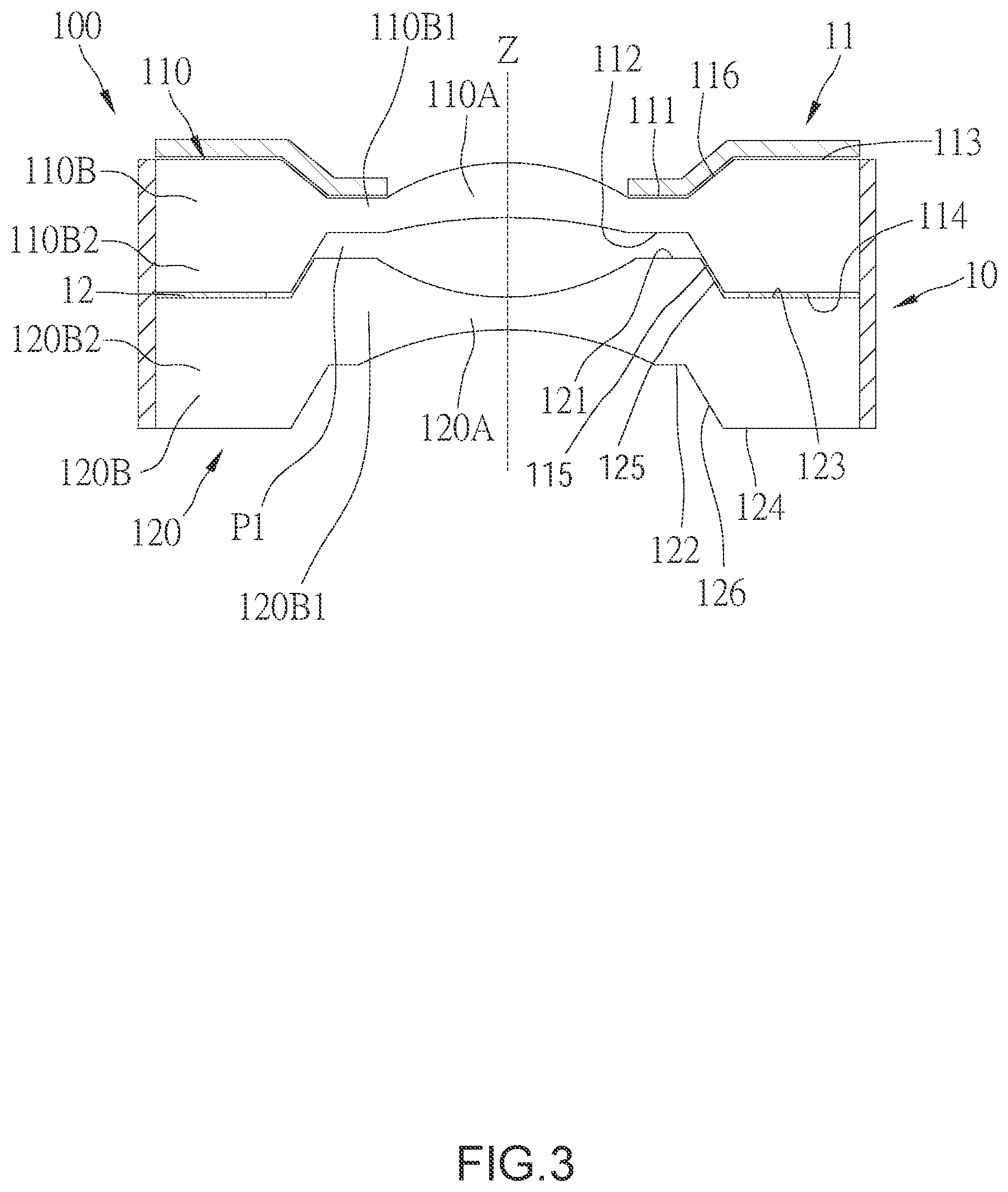 Patent US12504624 Figure 3 – Optical lens
