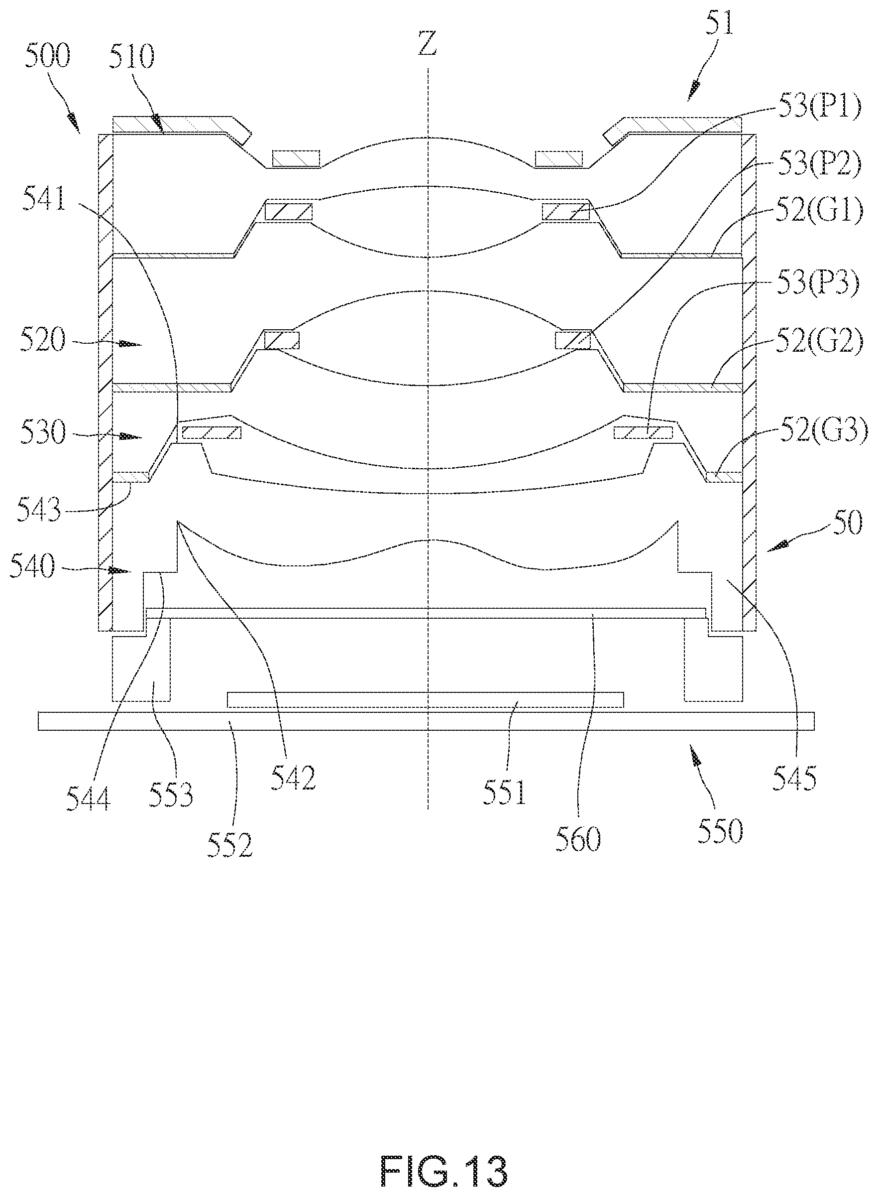 Patent US12504624 Figure 13 – Optical lens