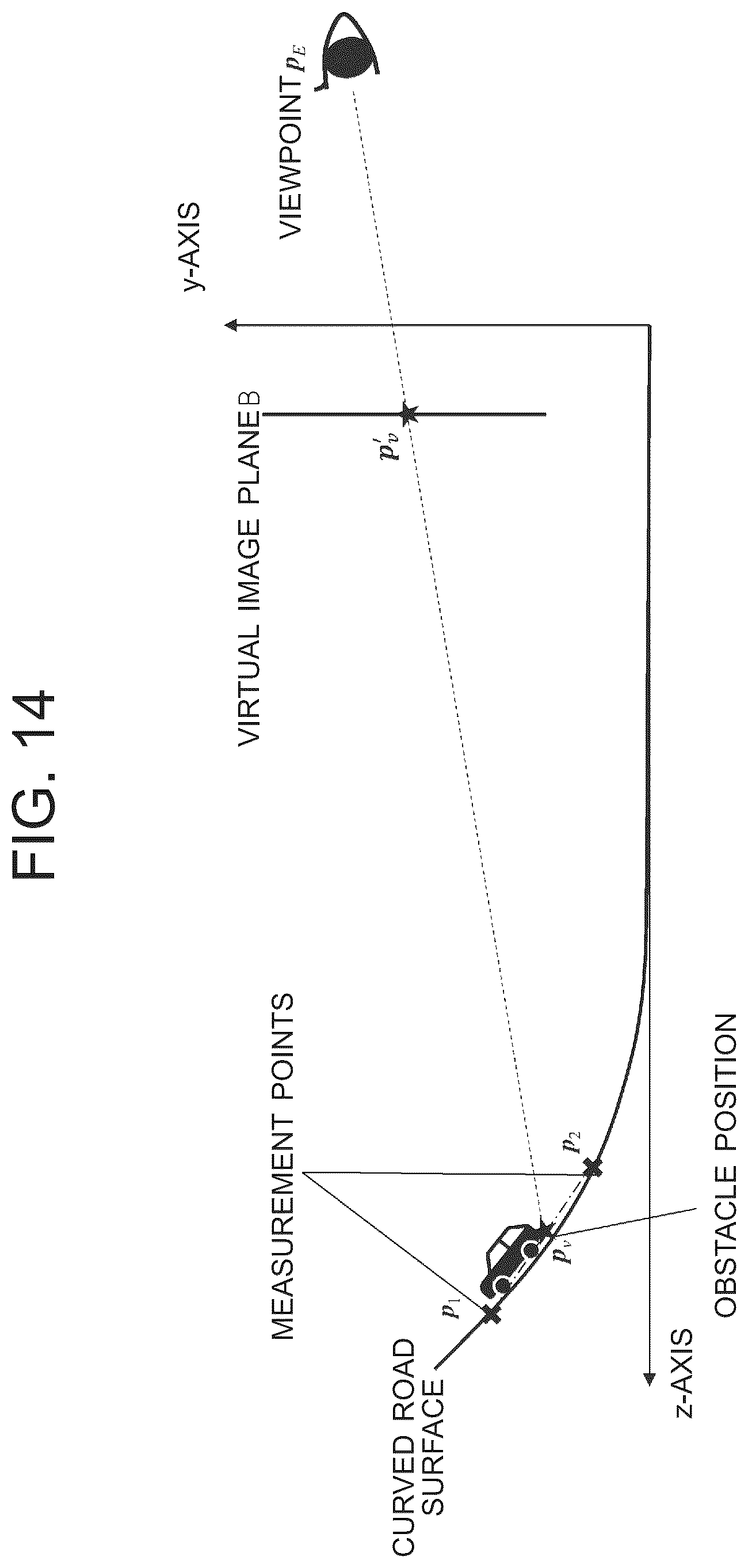 Patent US12504627 Figure 14 – Head-up display