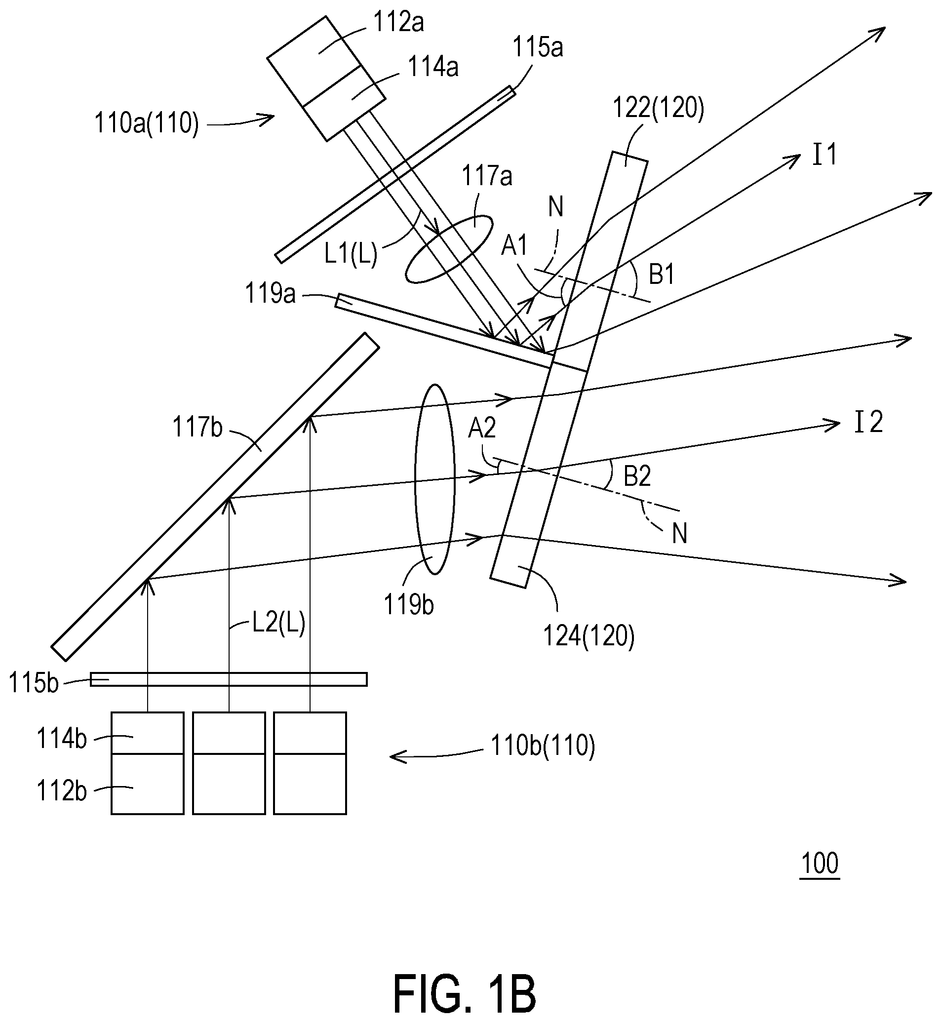Patent US12504628 Figure 2 – Rotary structure module and head-up display device