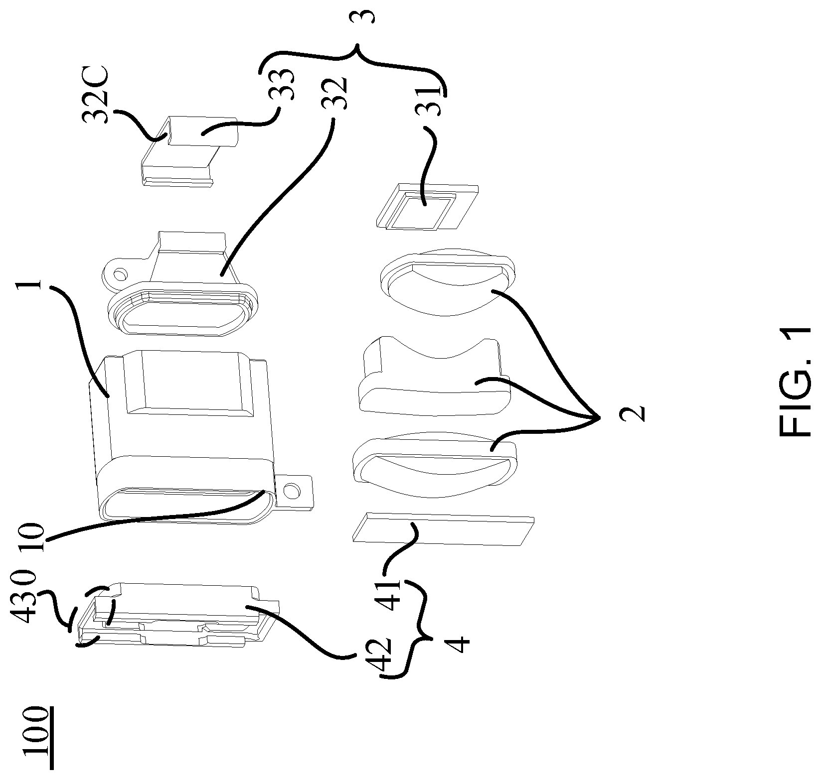 Patent US12504629 Figure 1 – Optical module, electronic device, and glasses