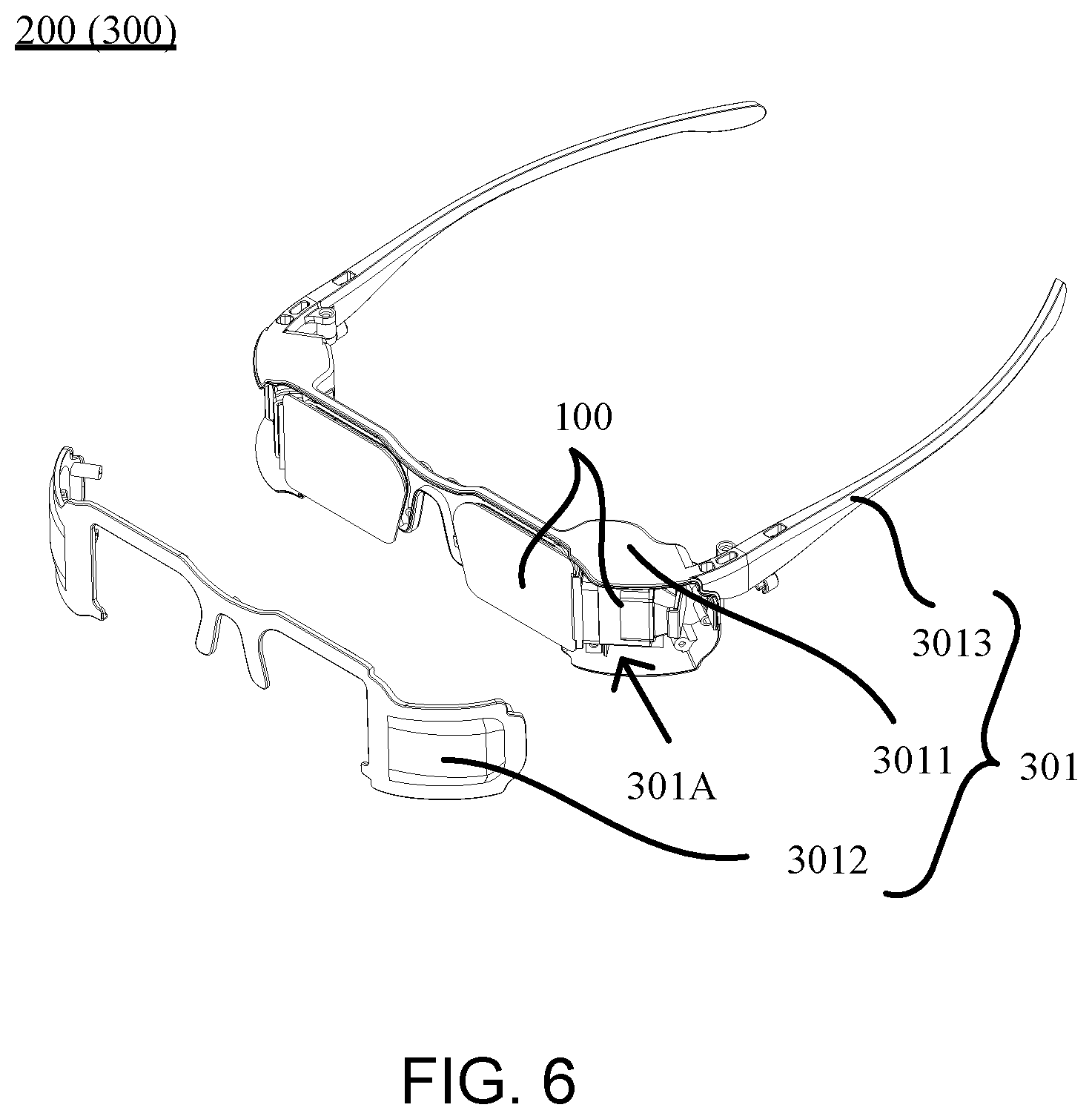 Patent US12504629 Figure 6 – Optical module, electronic device, and glasses