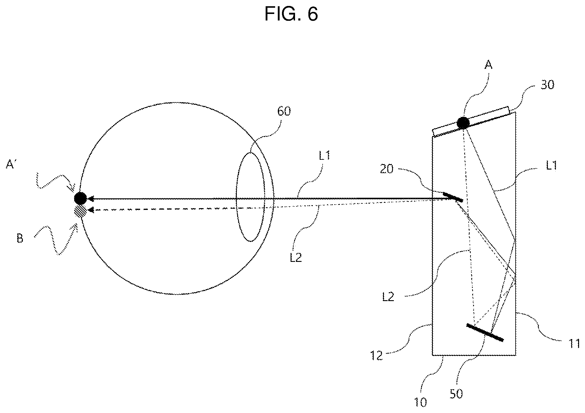 Patent US12504630 Figure 6 – Compact optical device for augmented reality using total internal reflection