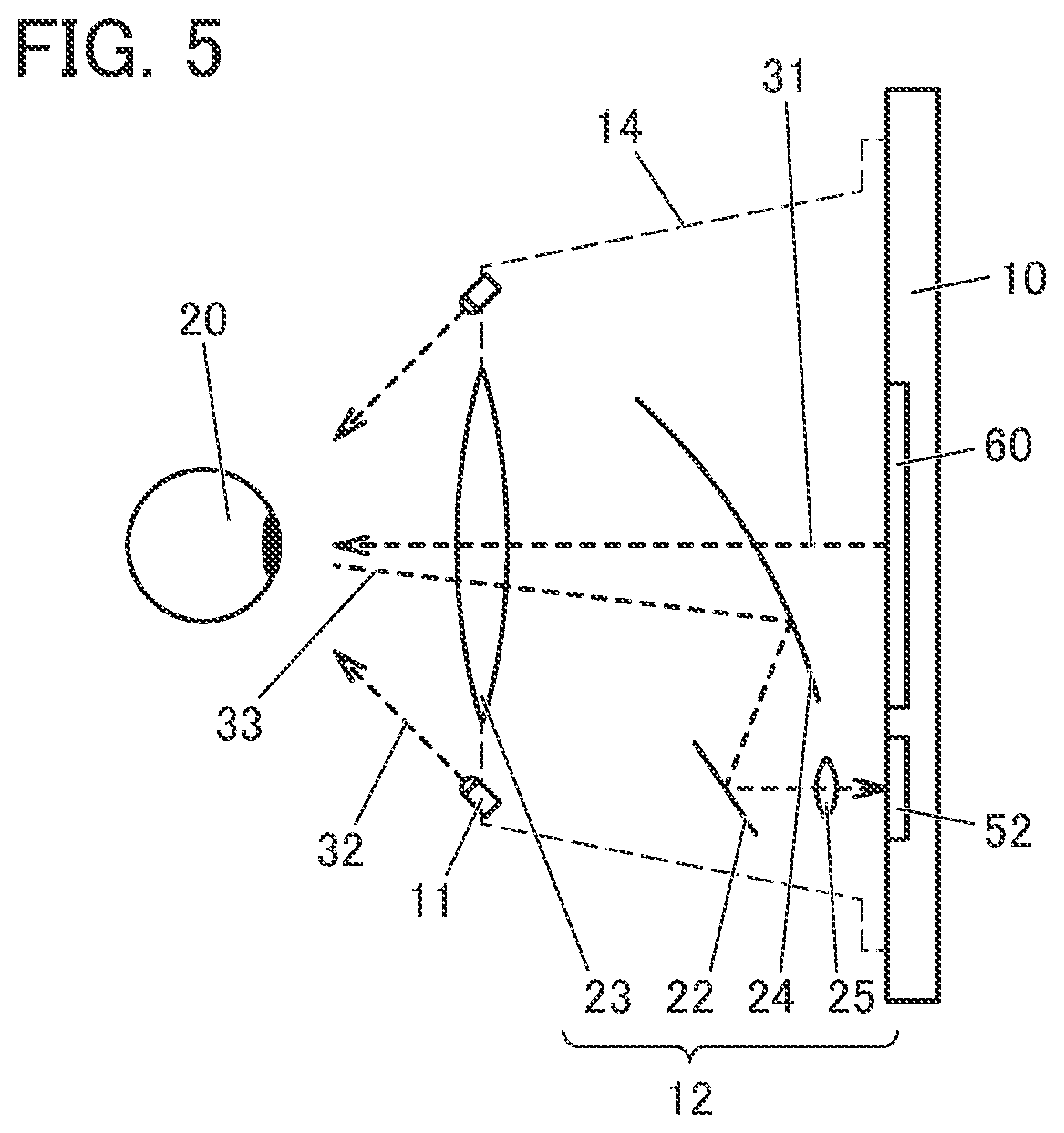 Patent US12504632 Figure 5 – Optical device