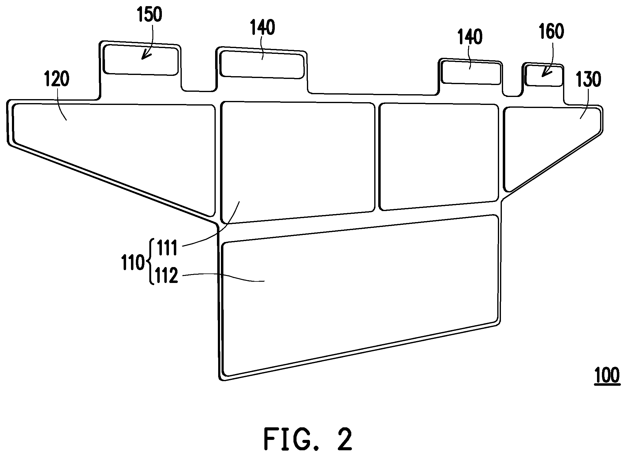 Patent US12504640 Figure 2 – Foldable light-shielding hood and portable electronic device