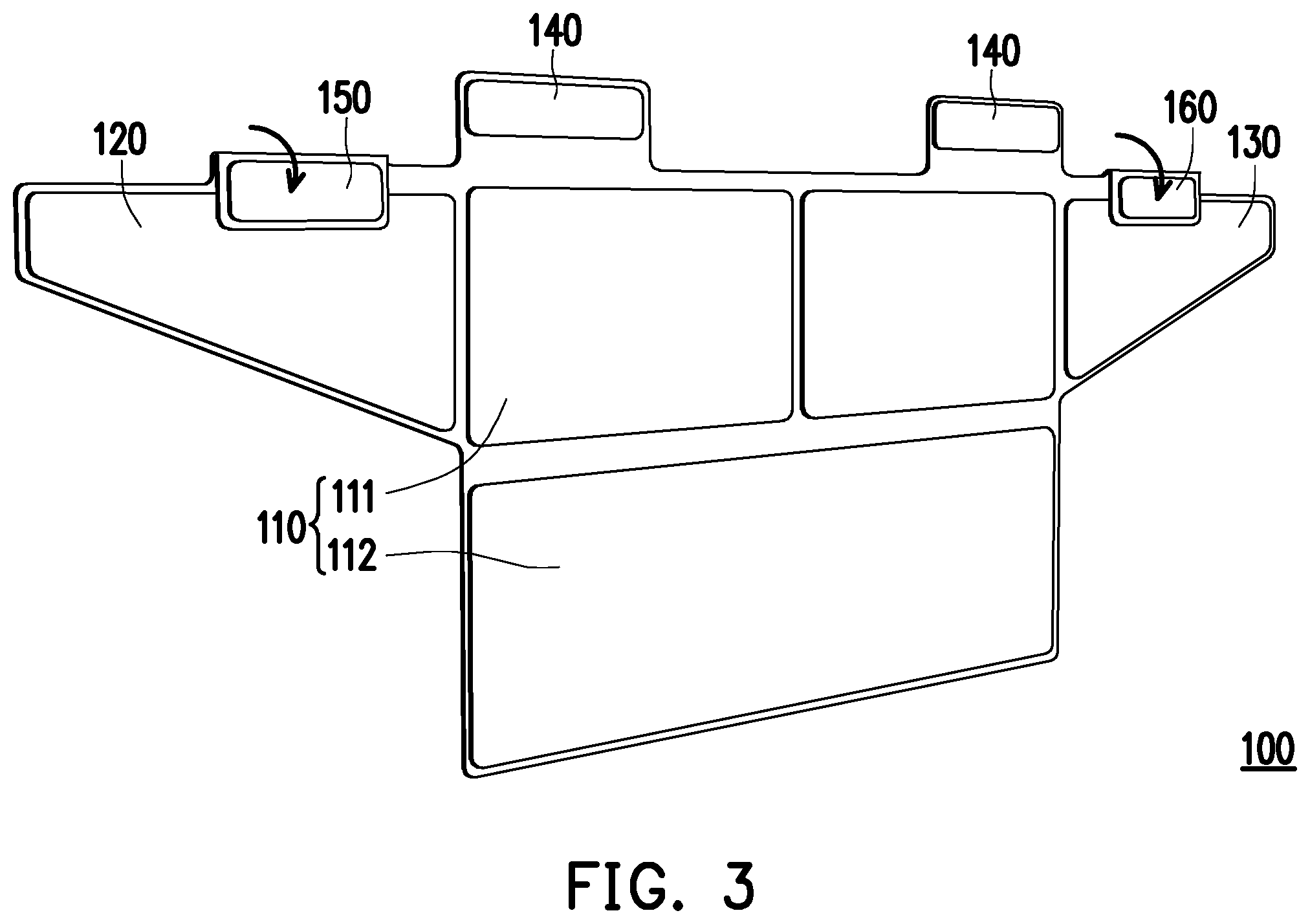 Patent US12504640 Figure 3 – Foldable light-shielding hood and portable electronic device