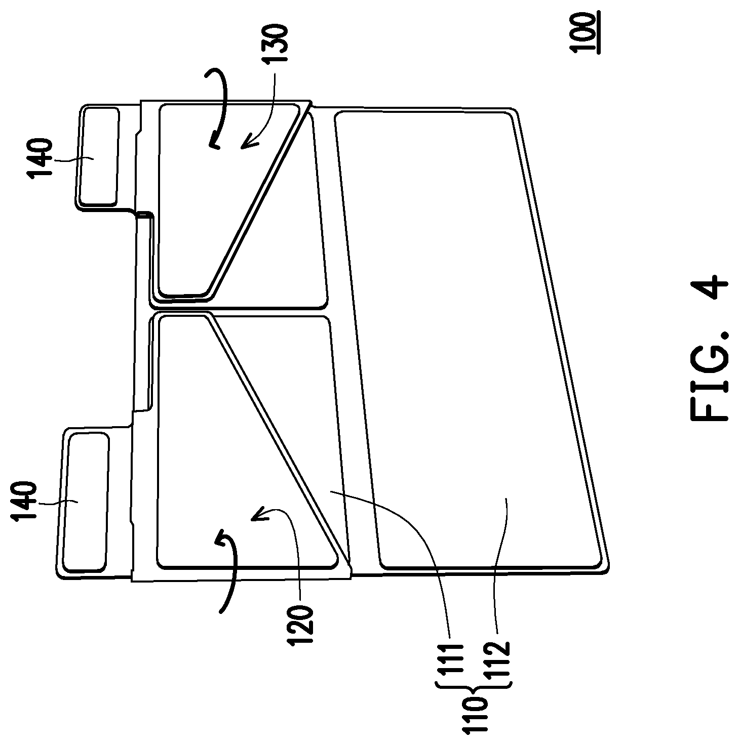 Patent US12504640 Figure 4 – Foldable light-shielding hood and portable electronic device