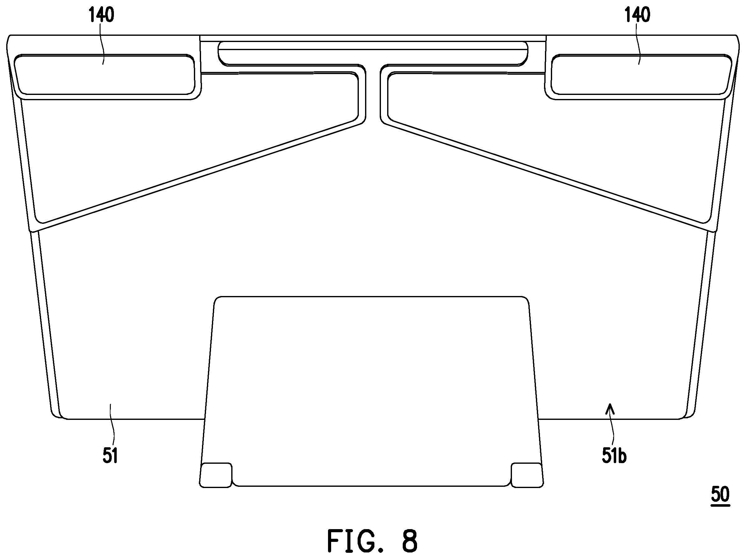 Patent US12504640 Figure 8 – Foldable light-shielding hood and portable electronic device