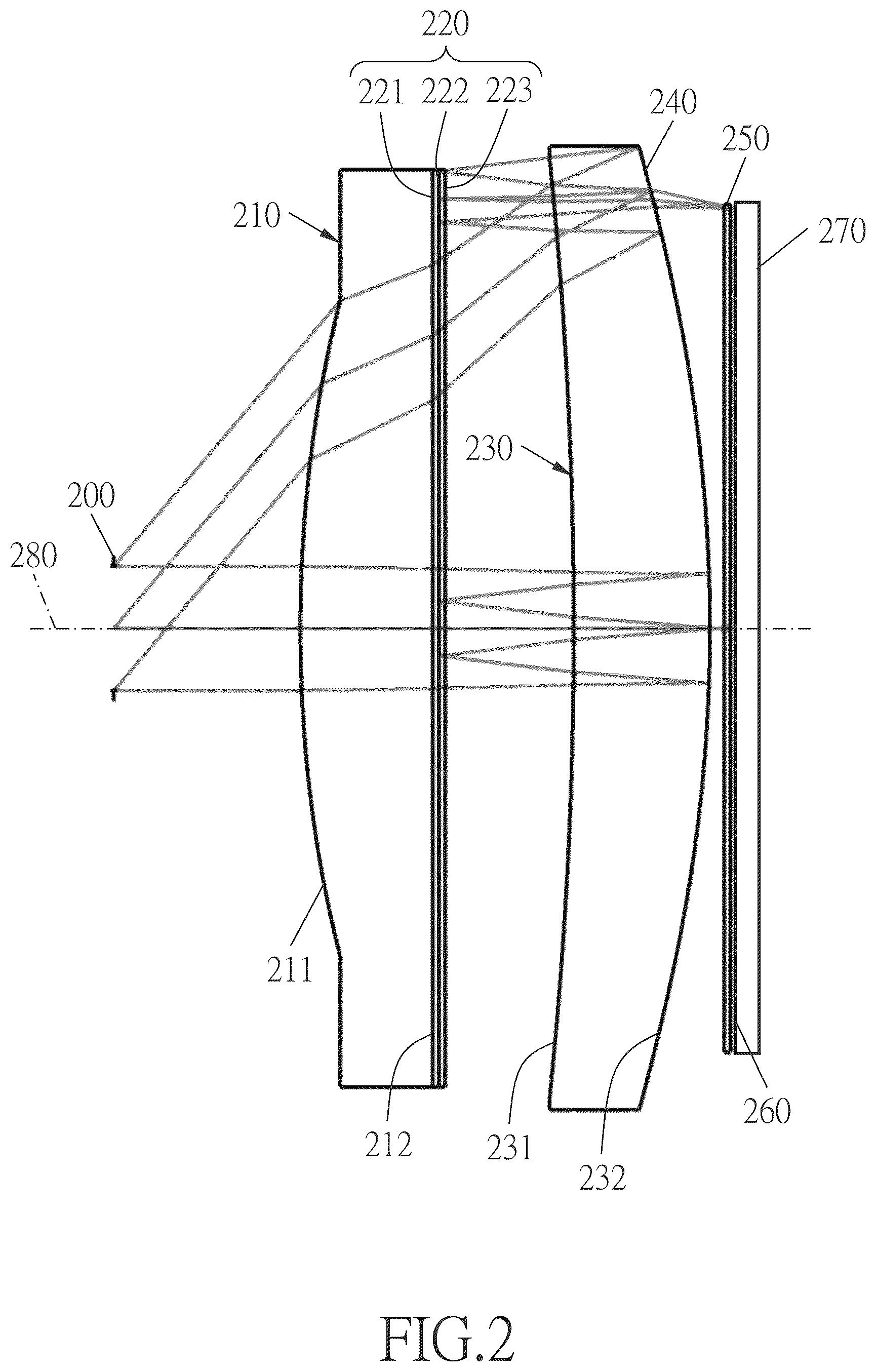 Patent US12504641 Figure 3 – Optical lens assembly and head-mounted electronic device