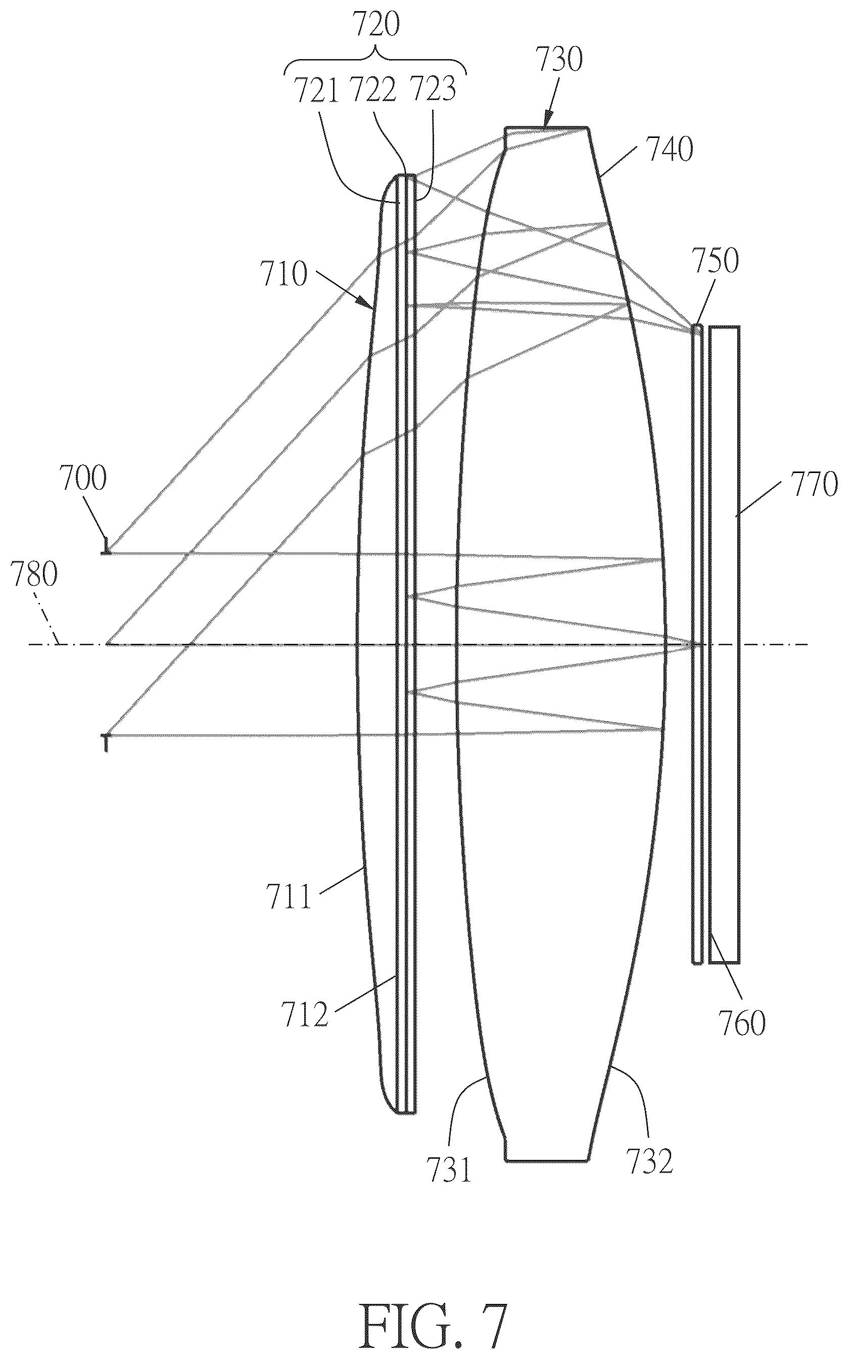 Patent US12504641 Figure 8 – Optical lens assembly and head-mounted electronic device