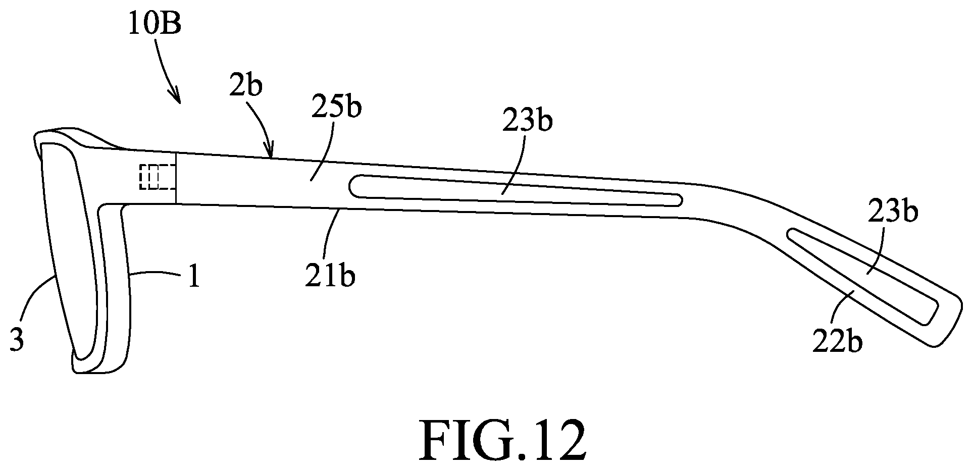 Patent US12504646 Figure 9 – Eyeglasses having temples bendable to convert between two different curved states
