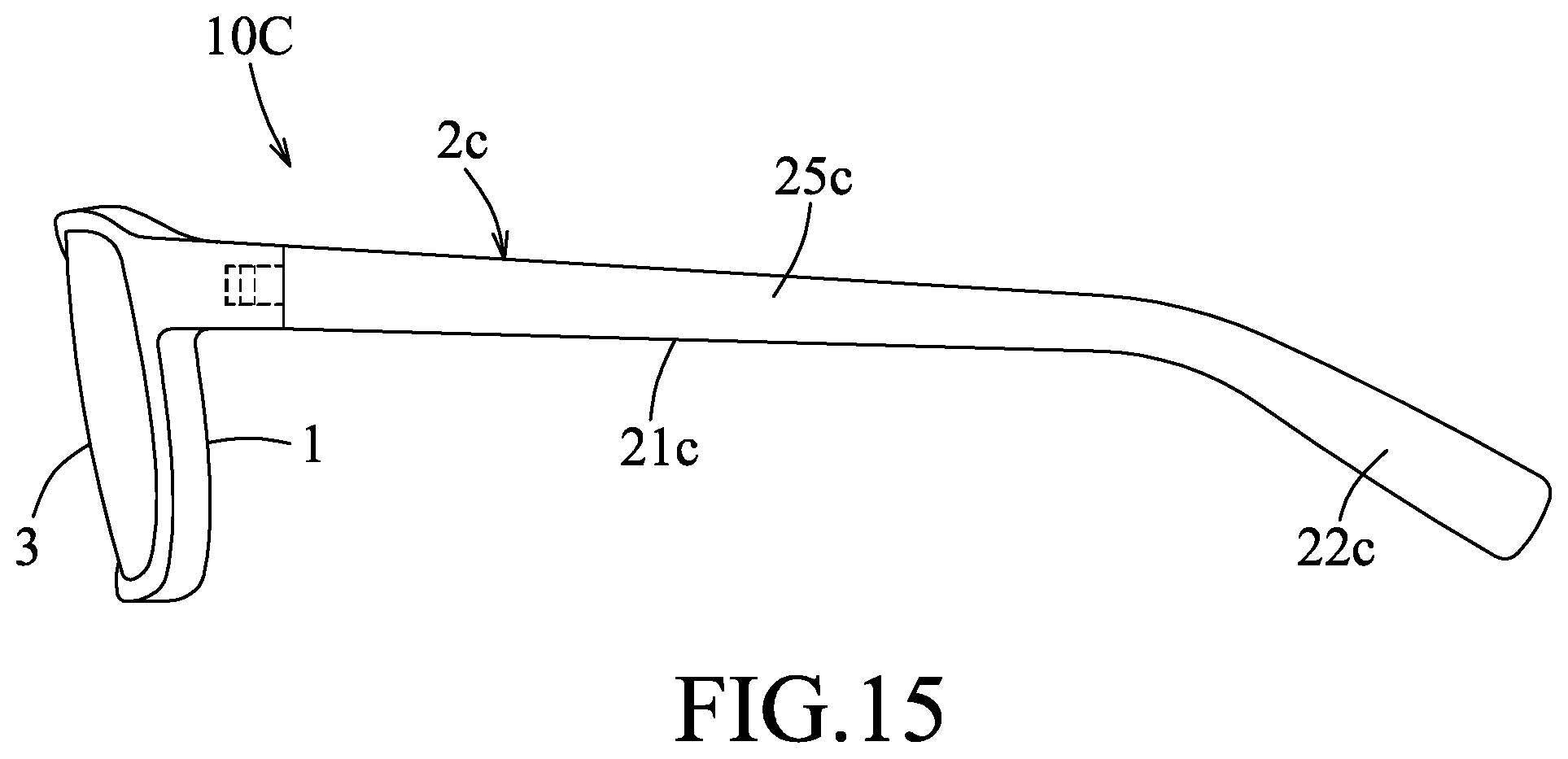 Patent US12504646 Figure 12 – Eyeglasses having temples bendable to convert between two different curved states
