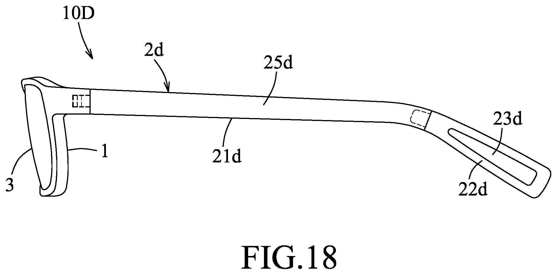 Patent US12504646 Figure 15 – Eyeglasses having temples bendable to convert between two different curved states
