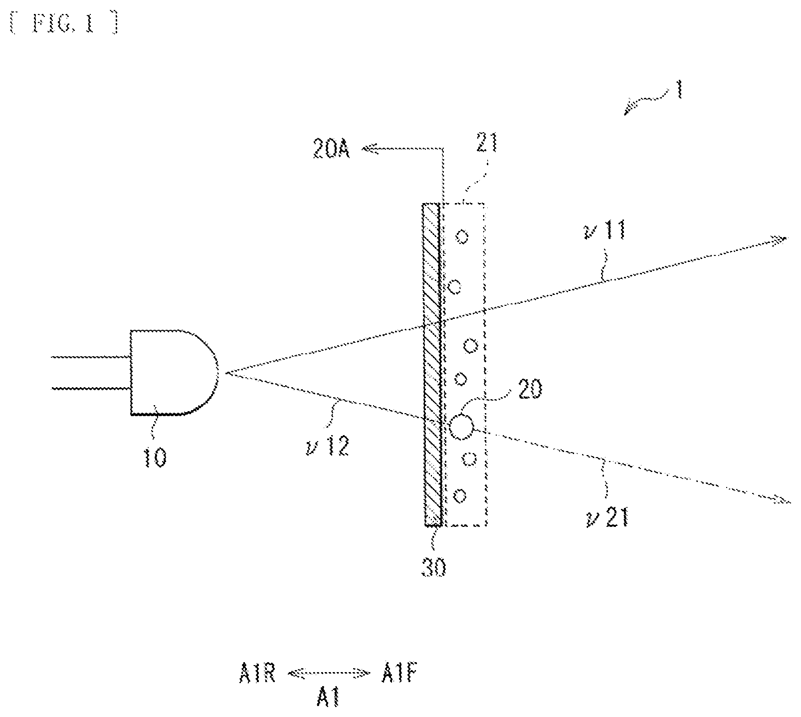Patent US12504660 Figure 1 – Illumination device and display device