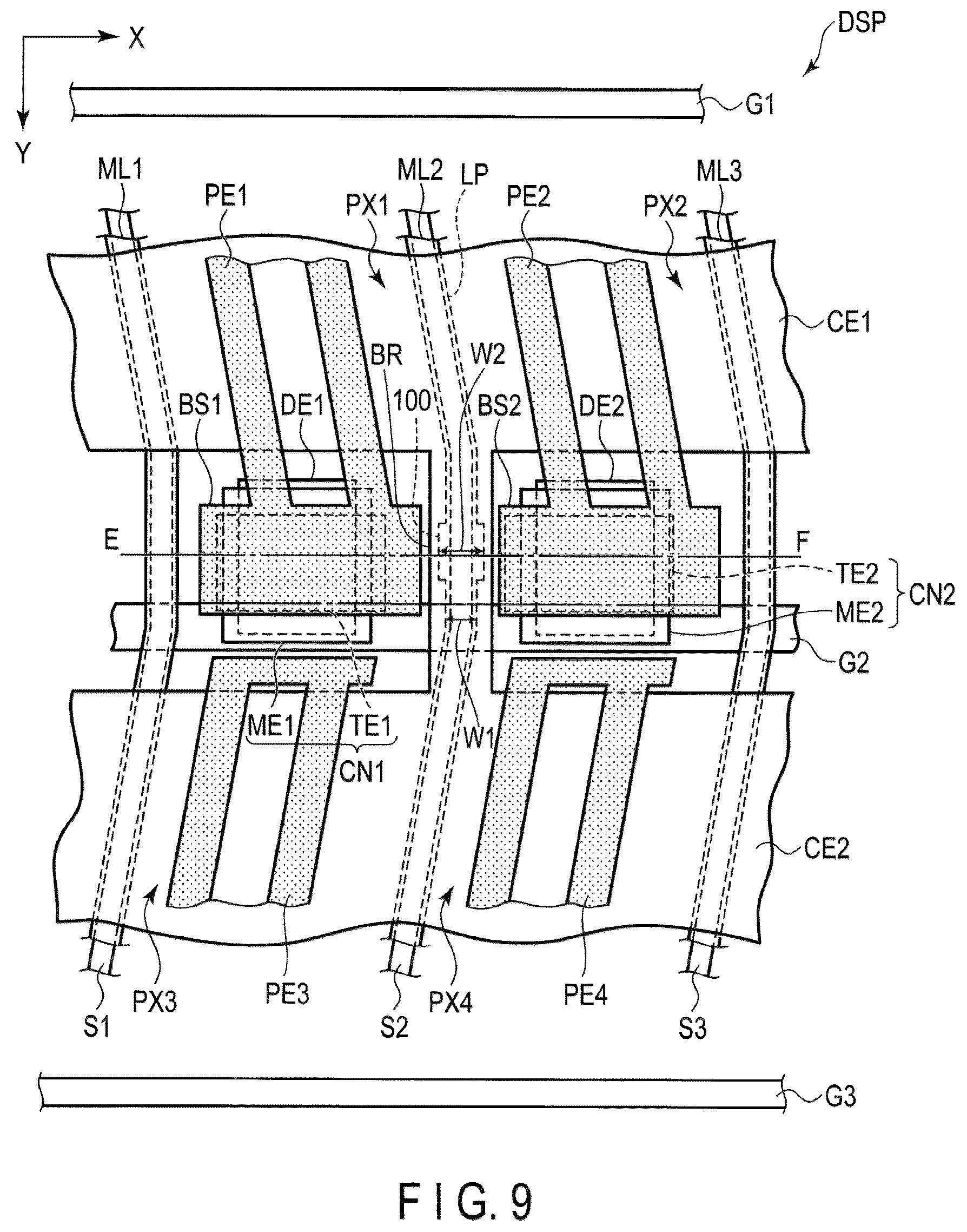 Patent US12504662 Figure 9 – Display device